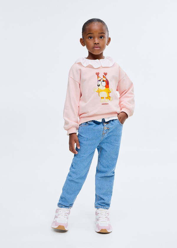 Bluey-print sweatshirt — Pink
