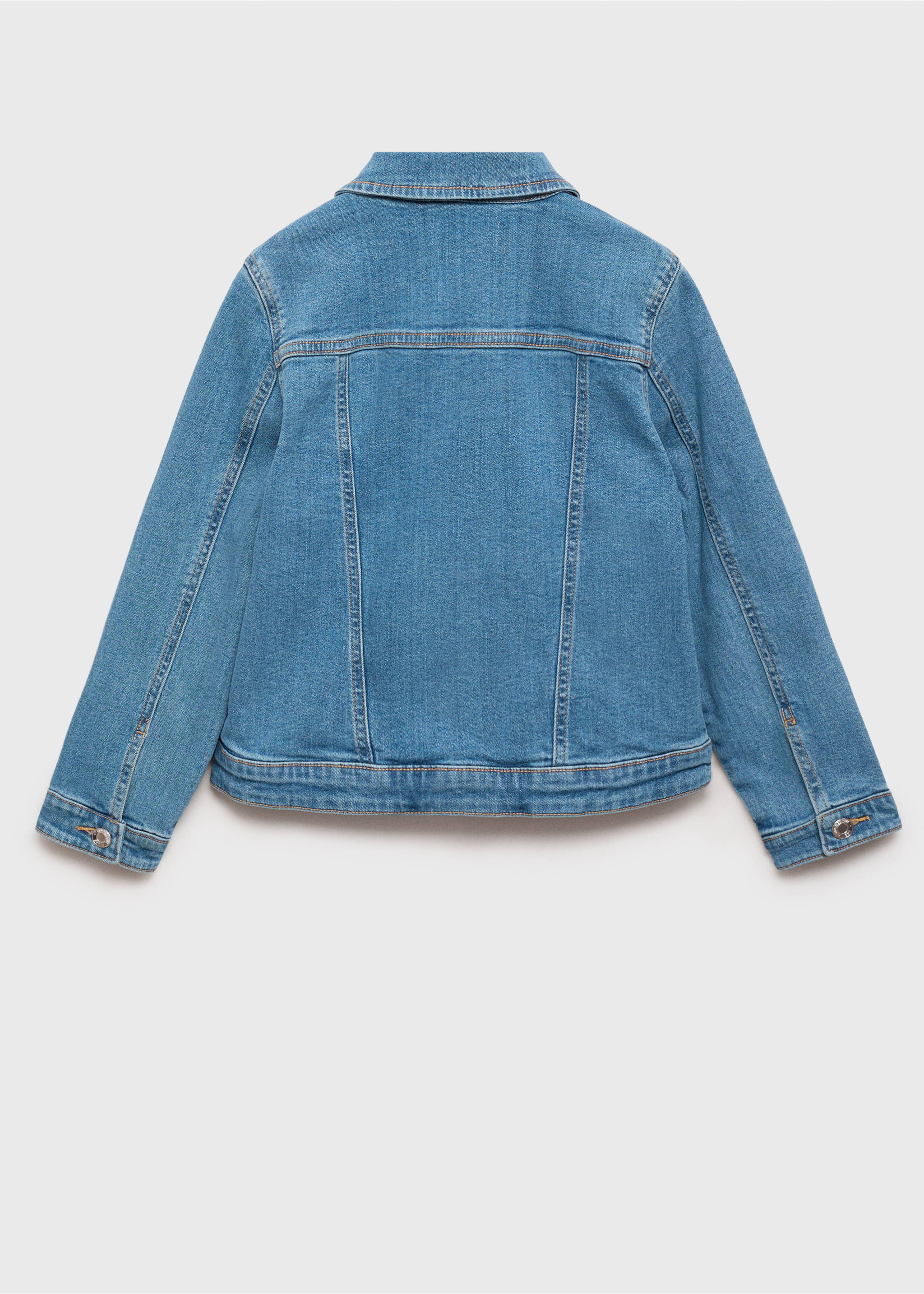 Blouson en jean essentiel - Verso de l’article, Bleu moyen. Ref: 17041242-00.