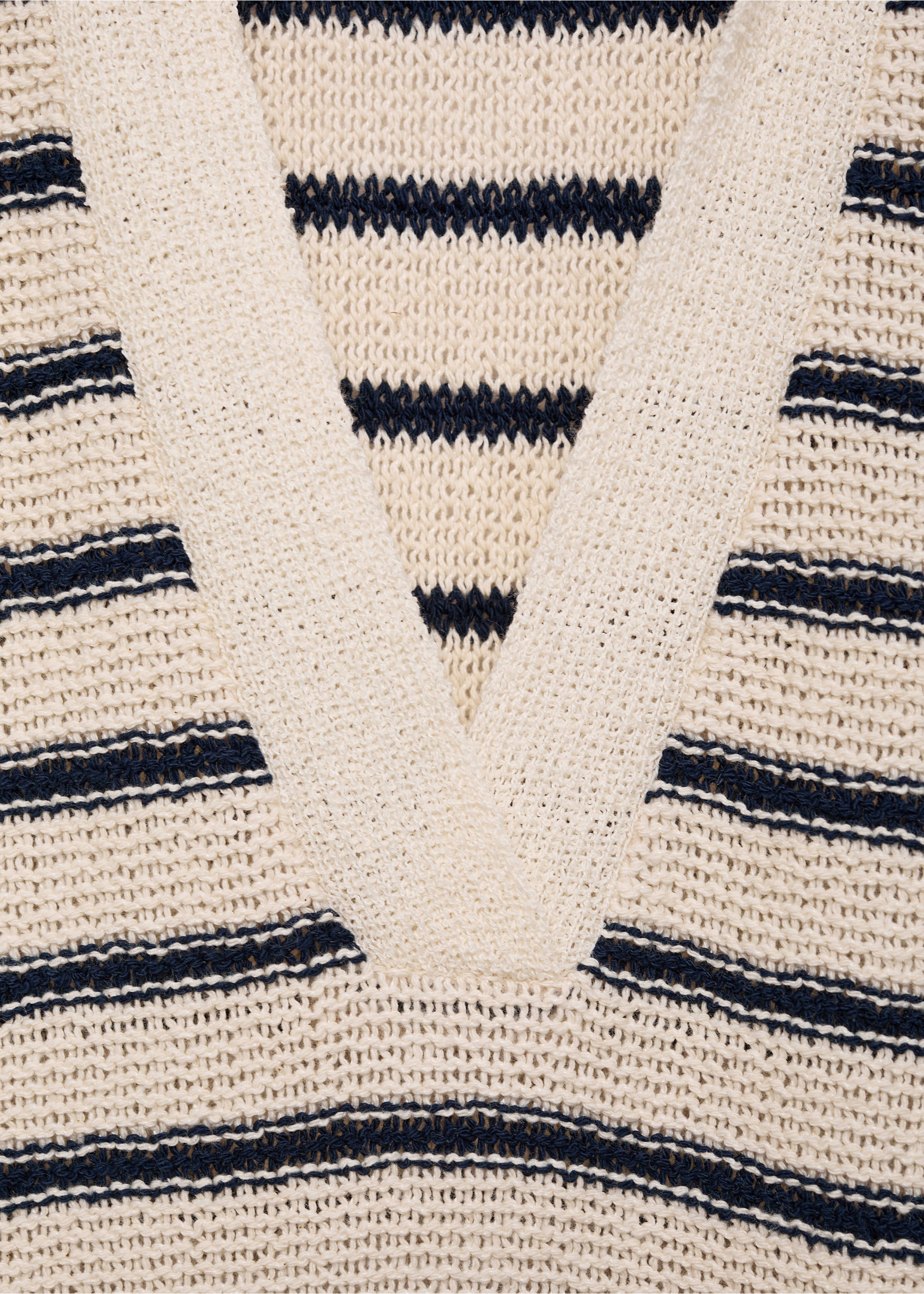 Robe longue maille rayures - Détail de l'article 0, Bleu marine. Ref: 17041246-00.