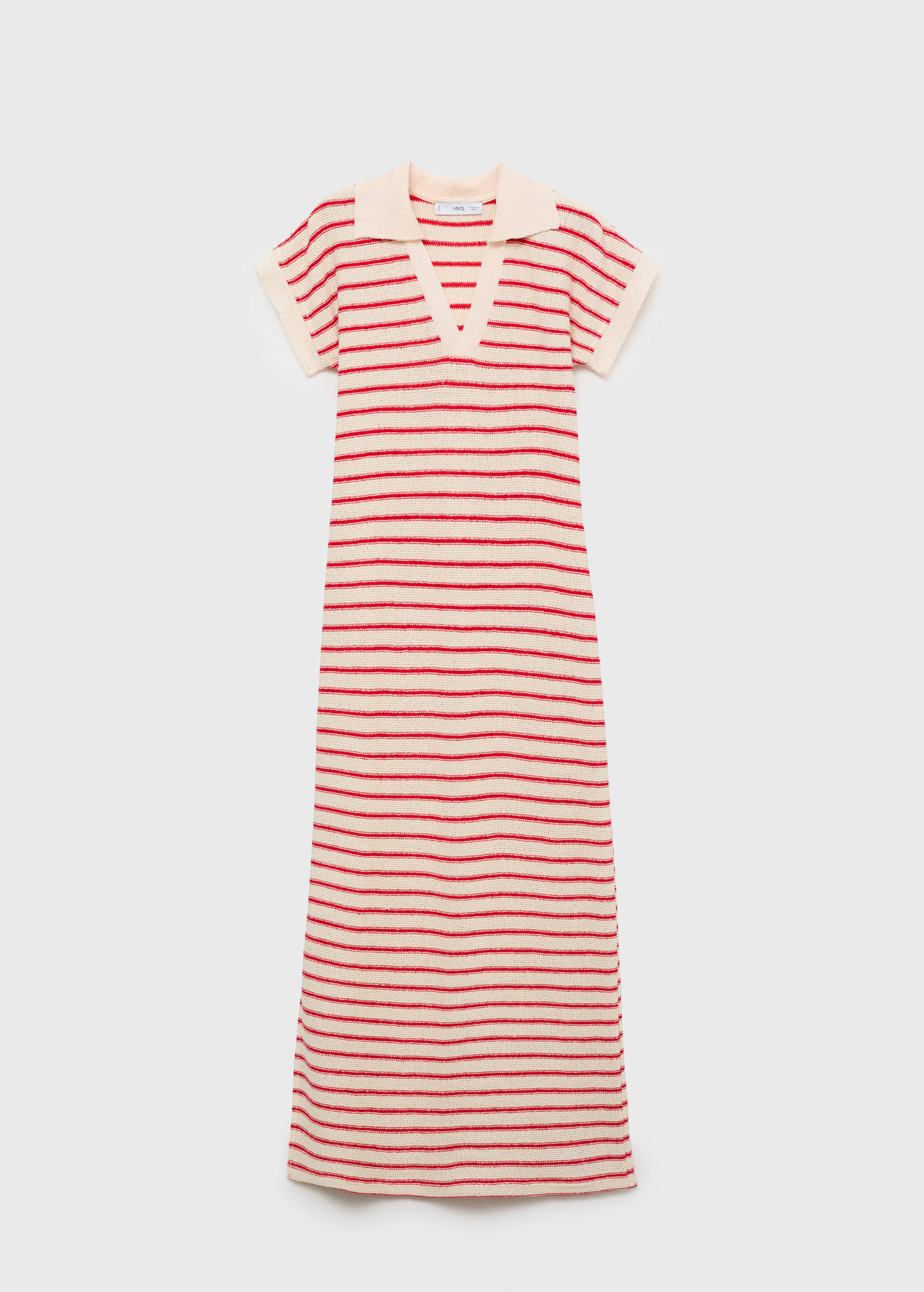 Robe longue maille rayures - Article sans modèle