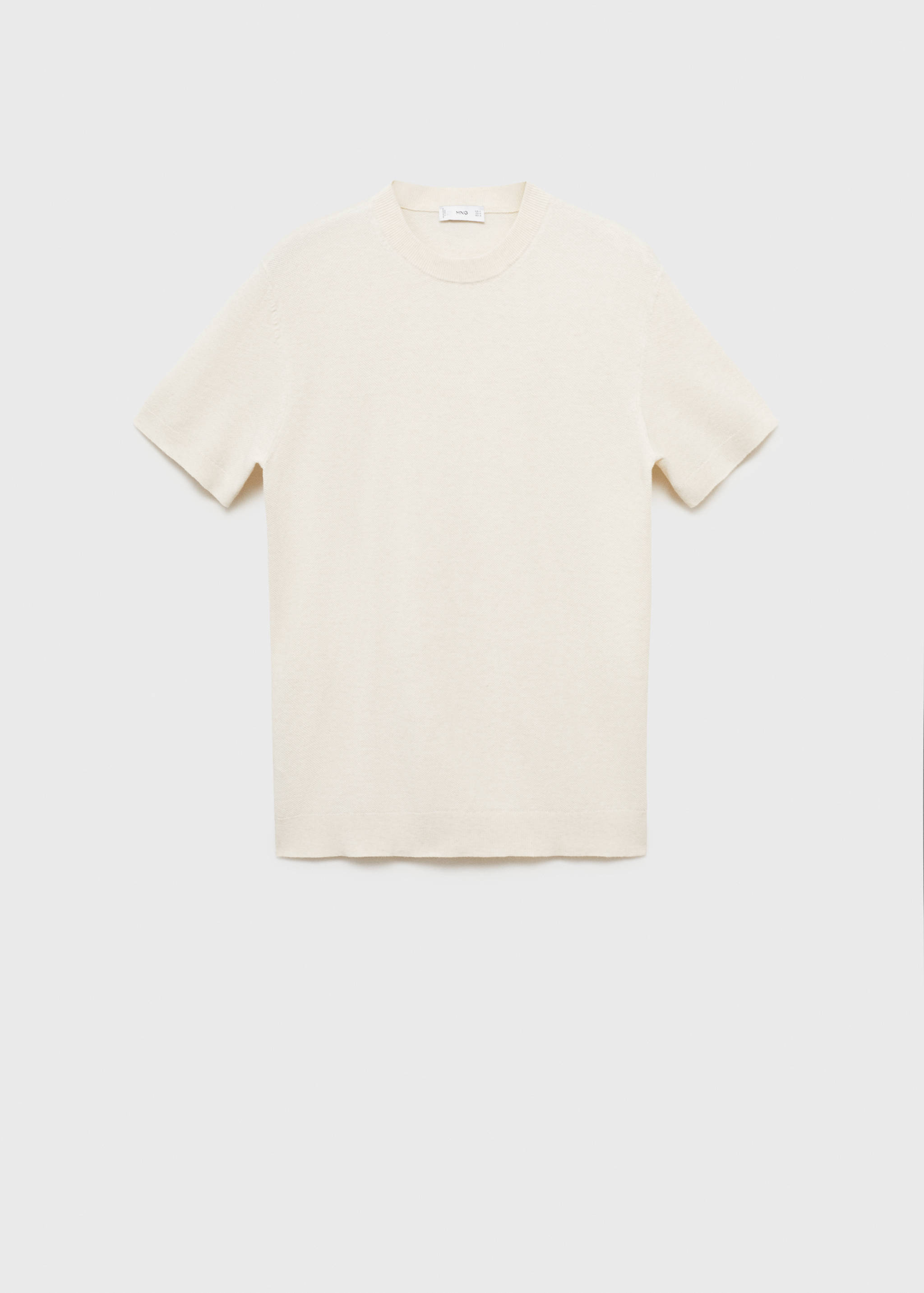 Cotton fine-knit t-shirt - Article without model