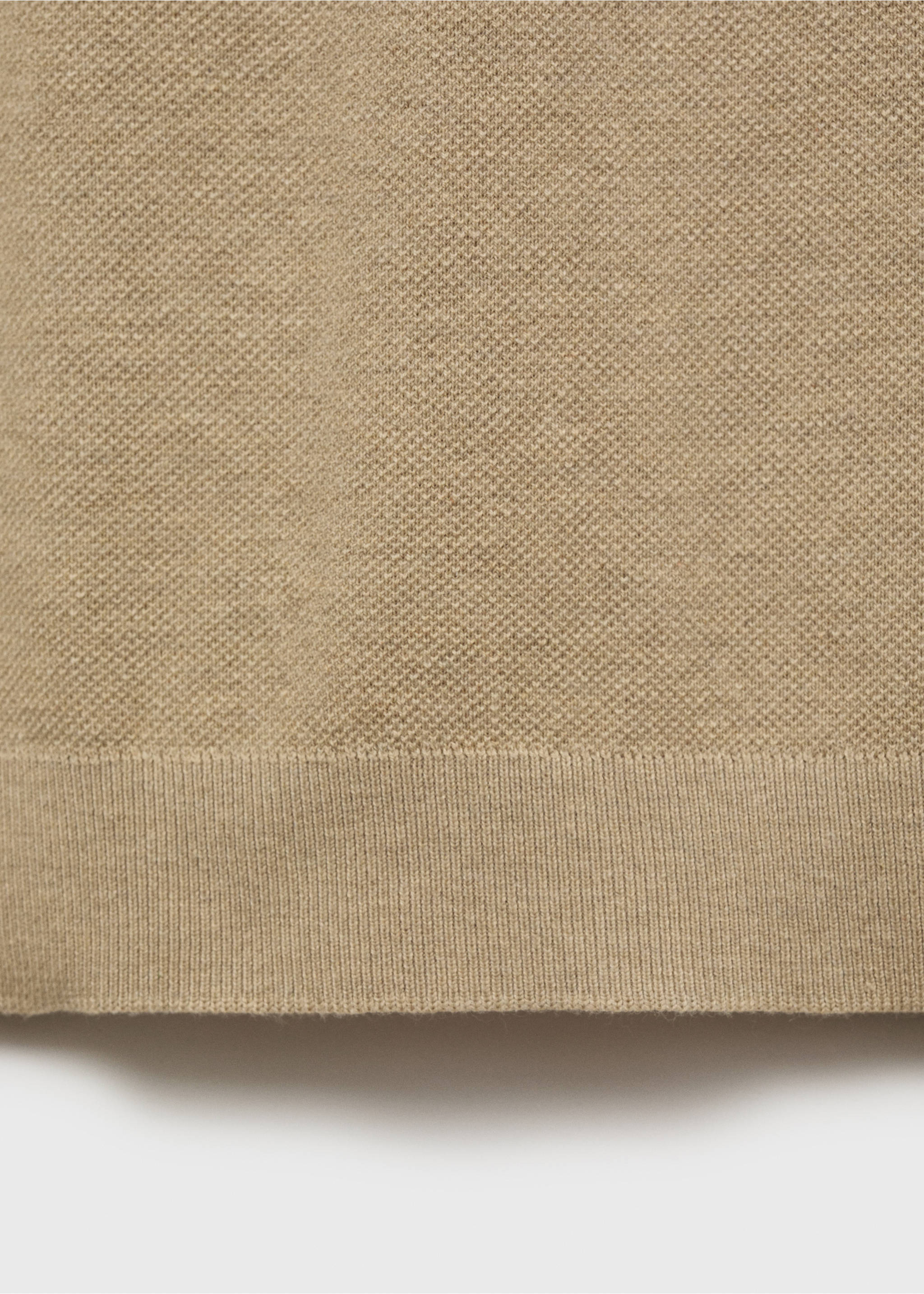 Camiseta punto fino algodón - Detalle del artículo 0, Beige. Ref: 17041247-00.