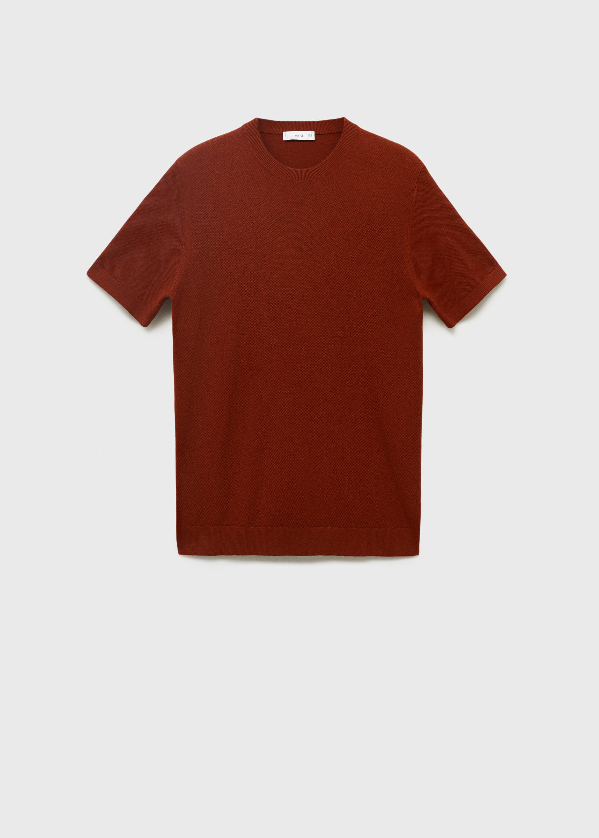 Cotton fine-knit t-shirt - Article without model