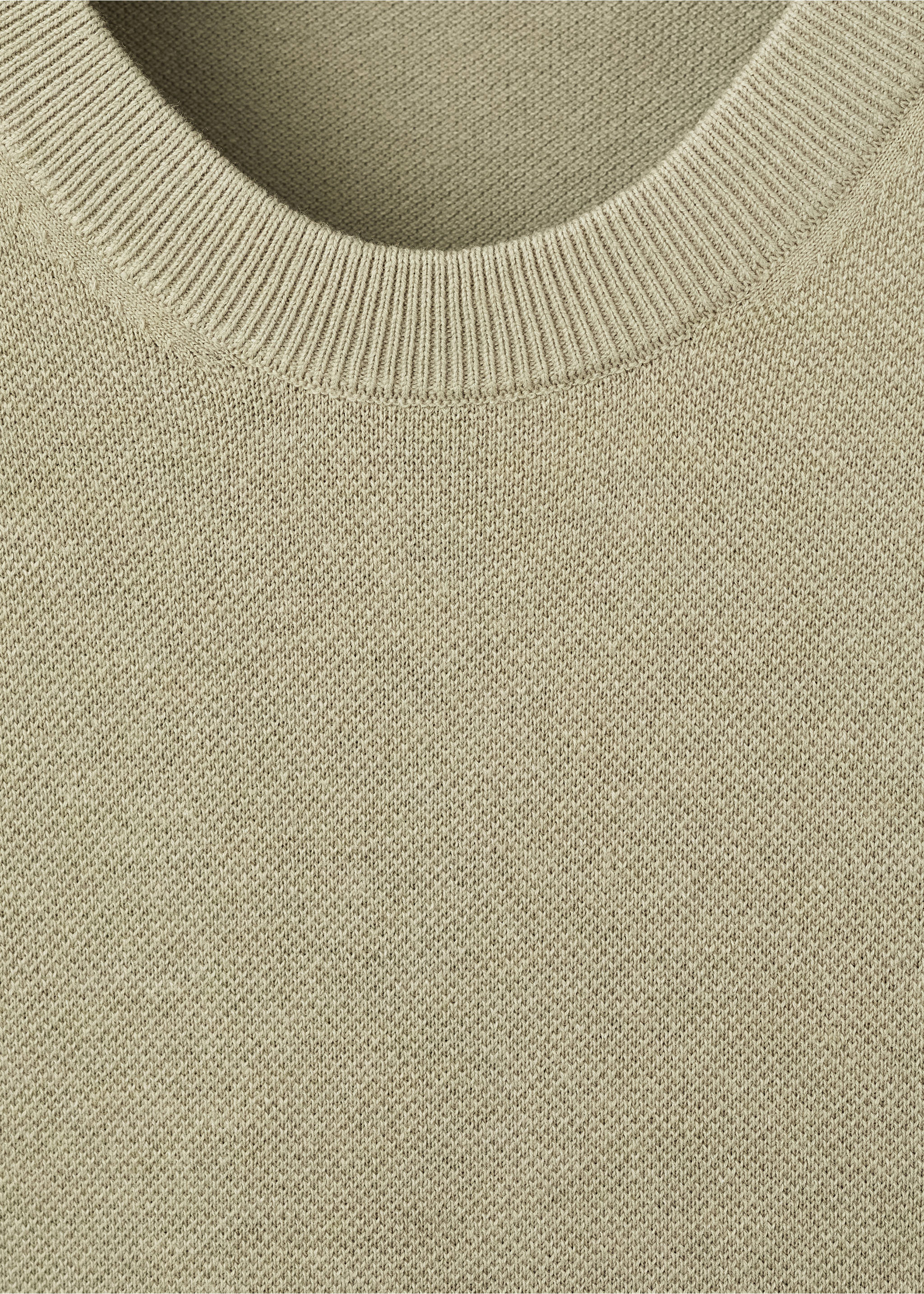 Camiseta punto fino algodón - Detalle del artículo 8, Khaki. Ref: 17041247-00.