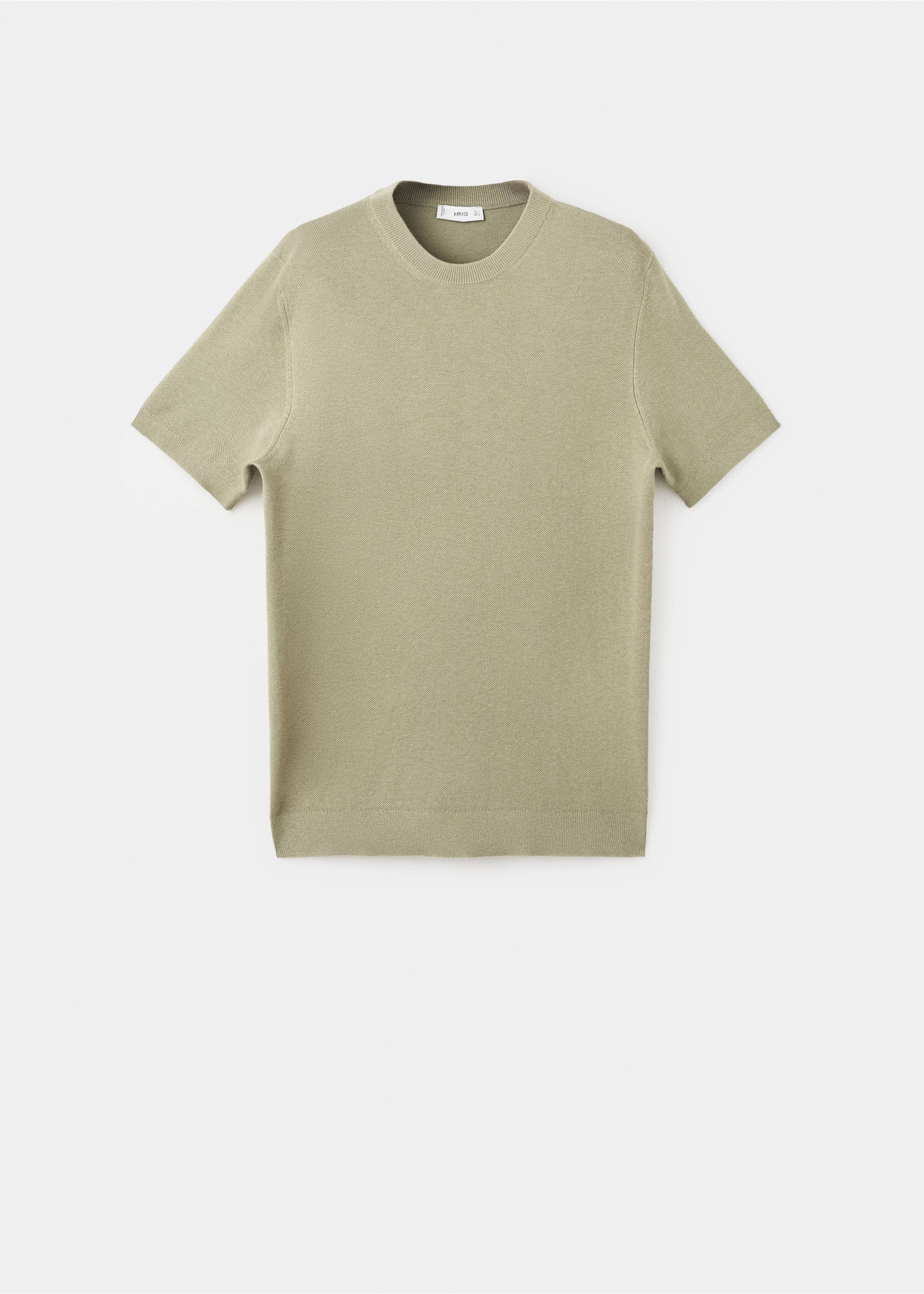 Camiseta punto fino algodón - Artículo sin modelo, Khaki. Ref: 17041247-00.