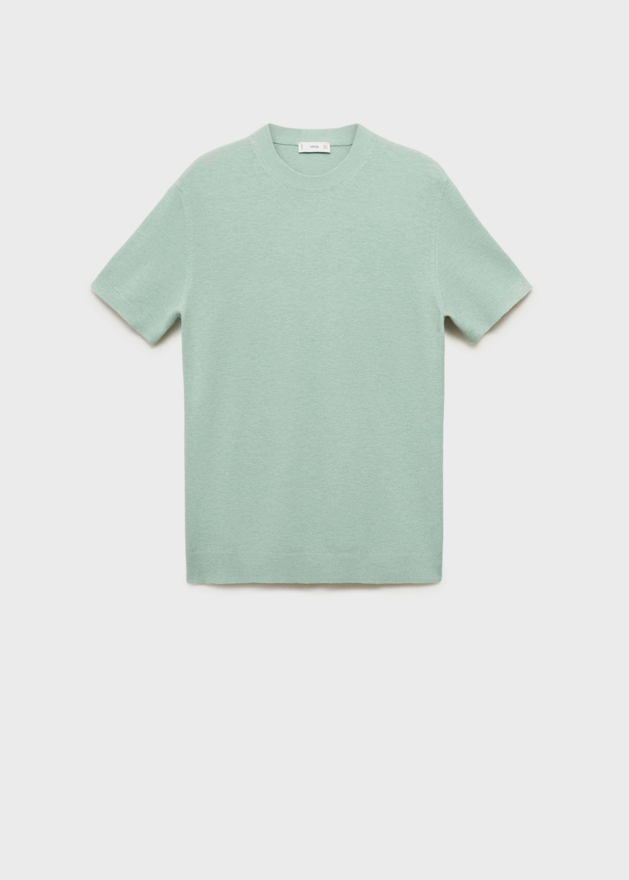 Cotton fine-knit t-shirt - Article without model