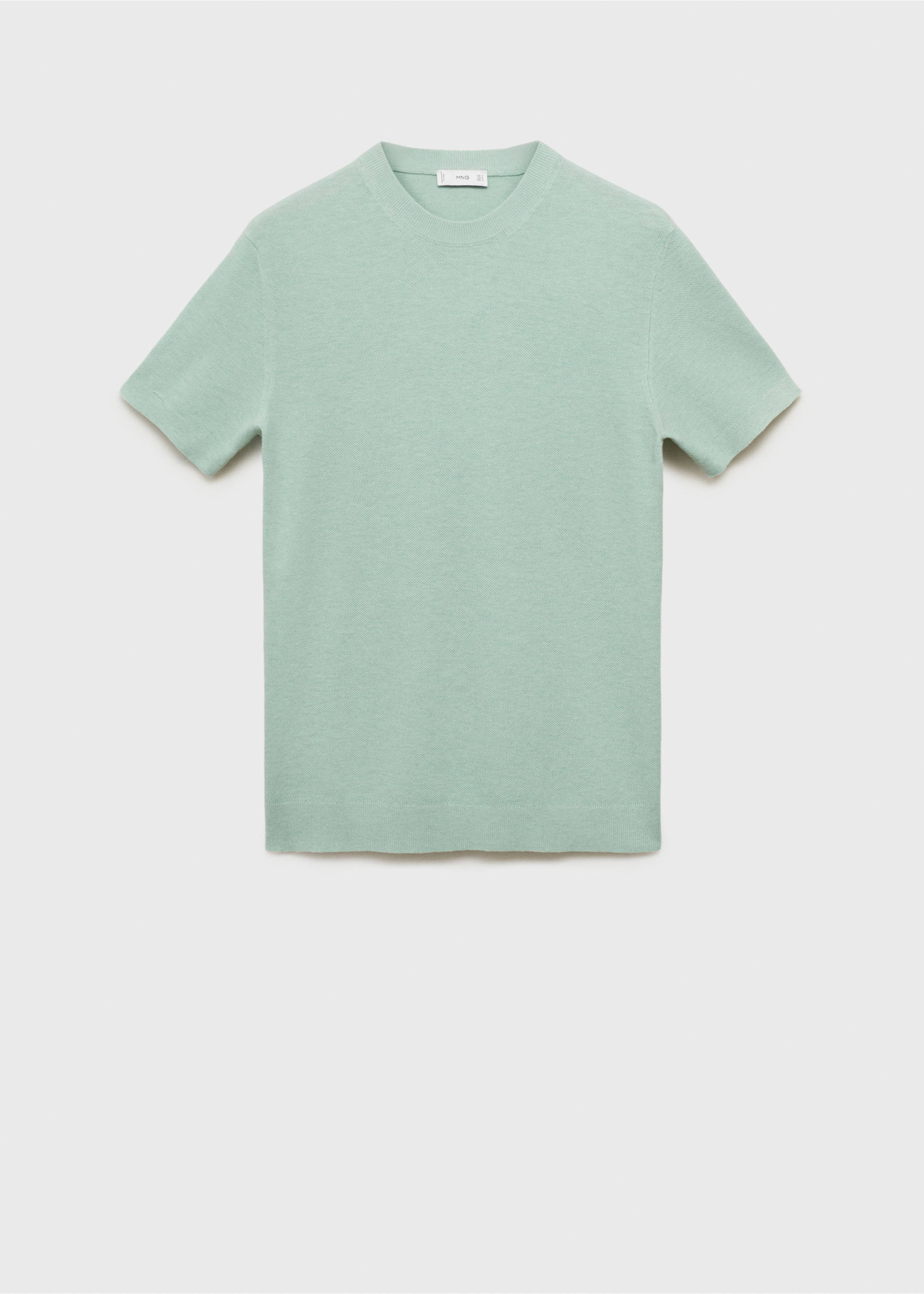 Camiseta punto fino algodón - Artículo sin modelo, Turquesa. Ref: 17041247-00.