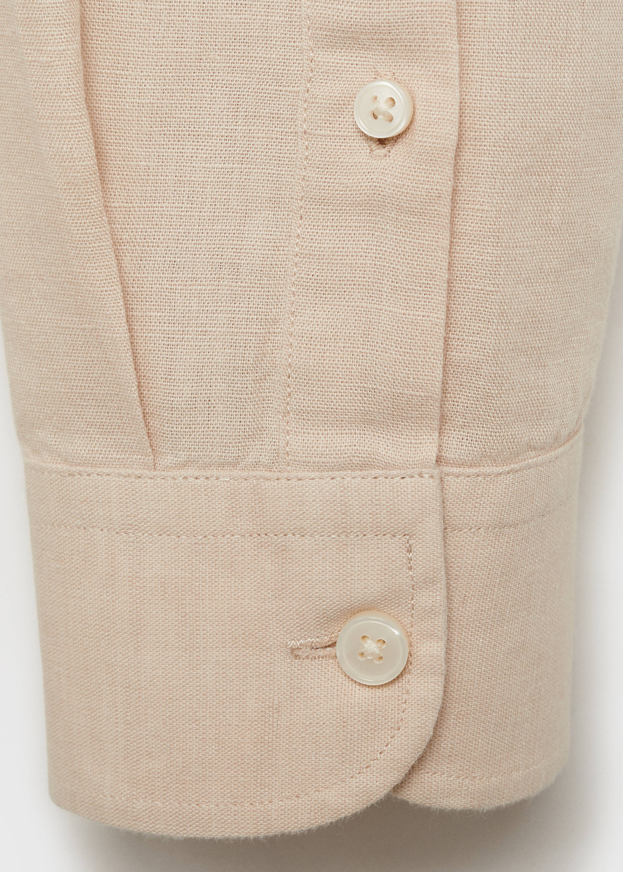 Mao collar linen shirt - Details of the article 0