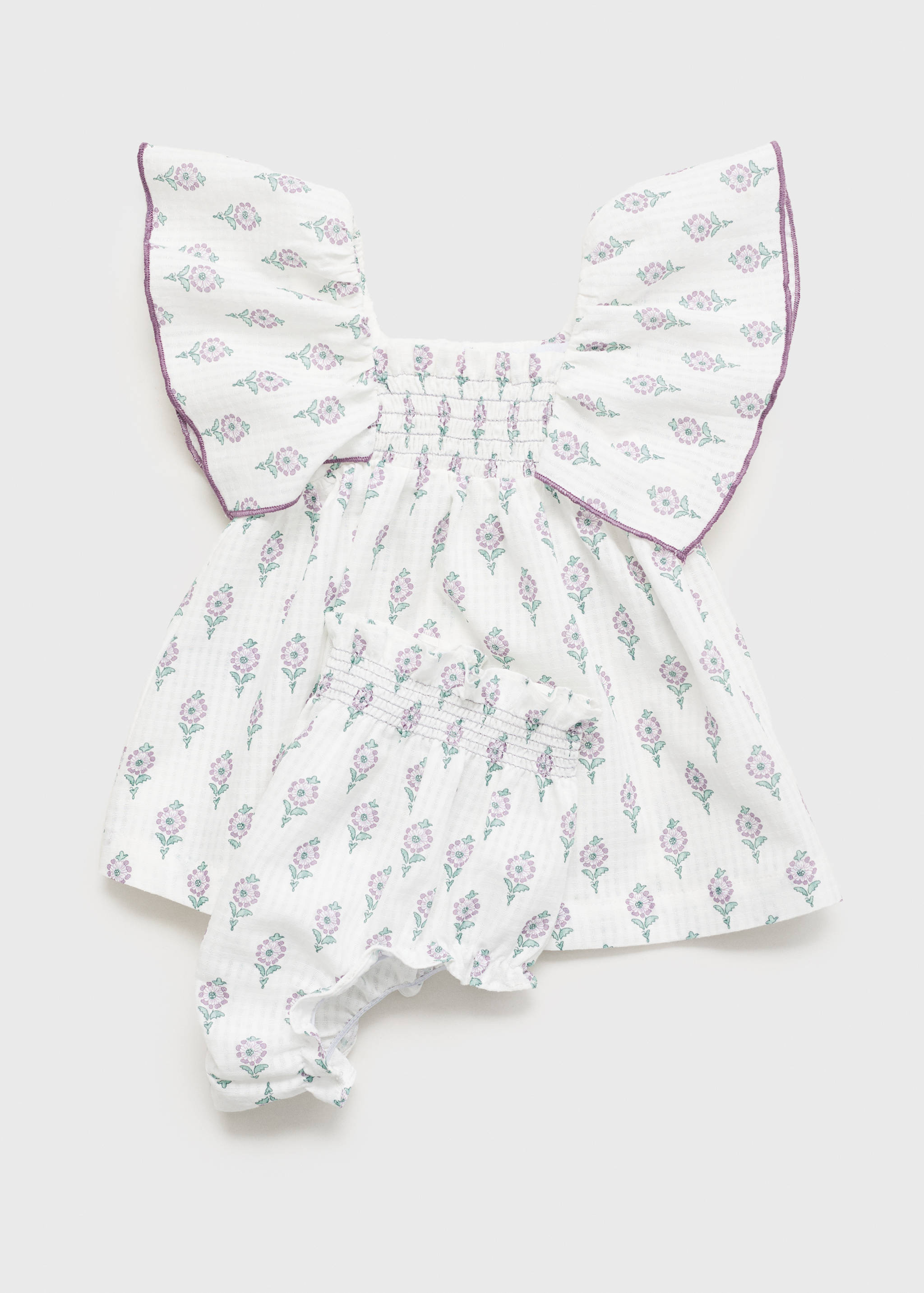 فستان مطبوع وأفرول - تفاصيل المنتج 0