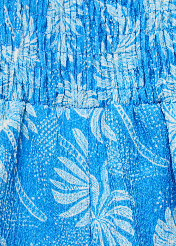Floral-print shorts — Blue