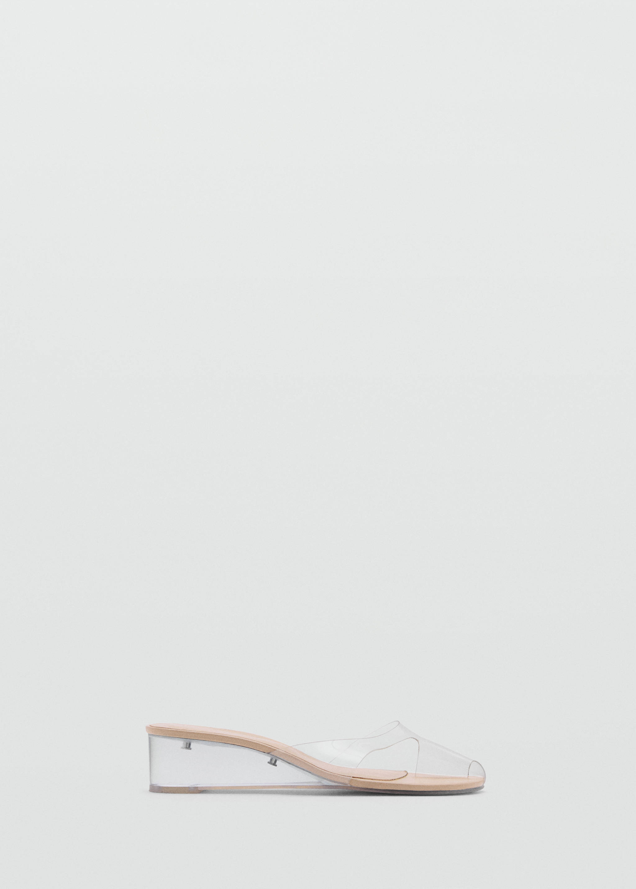Transparent vinyl wedge sandals - Article without model