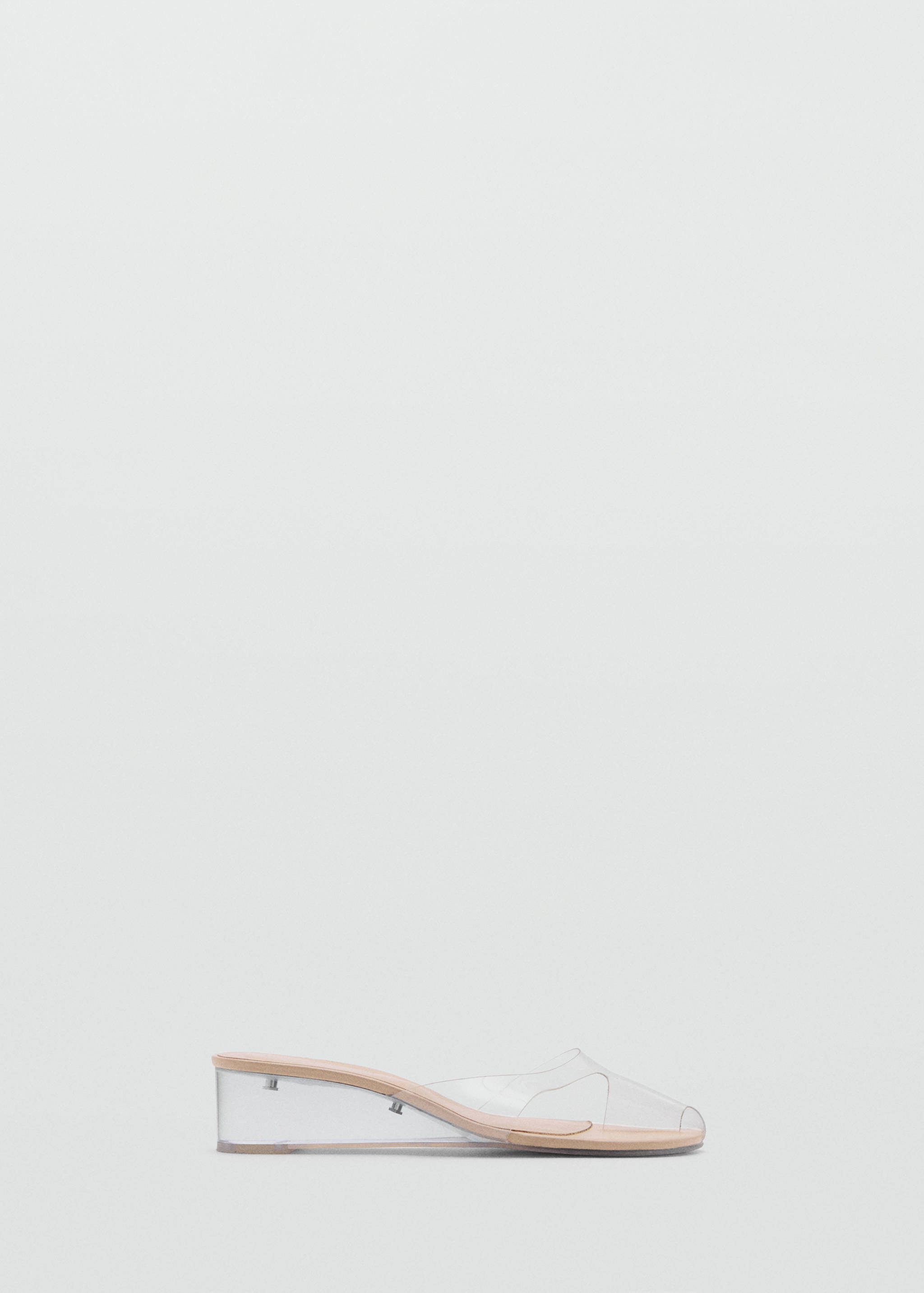 Transparent vinyl wedge sandals - Article without model