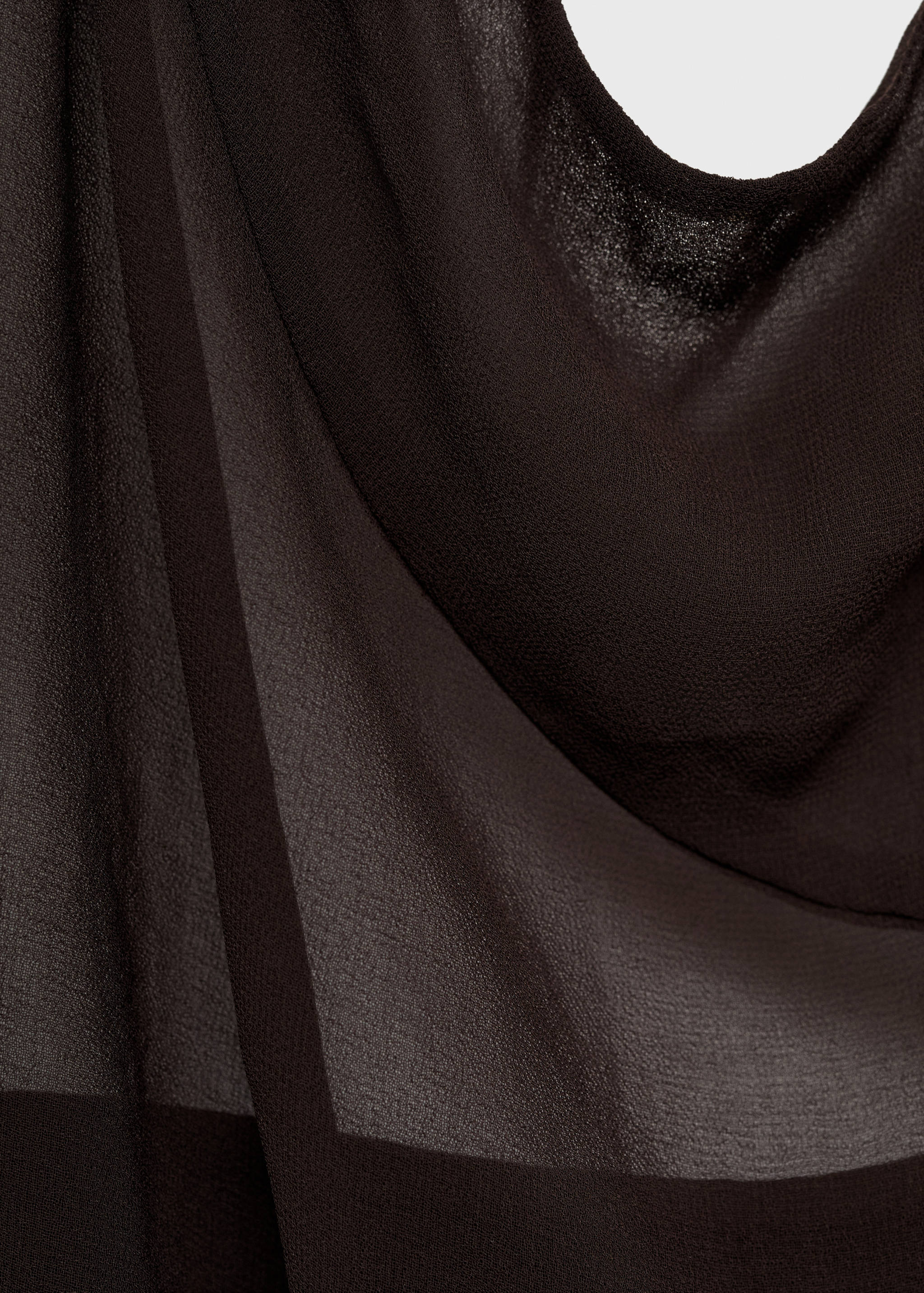 Puffy dress with draped neck - Details of the article 8