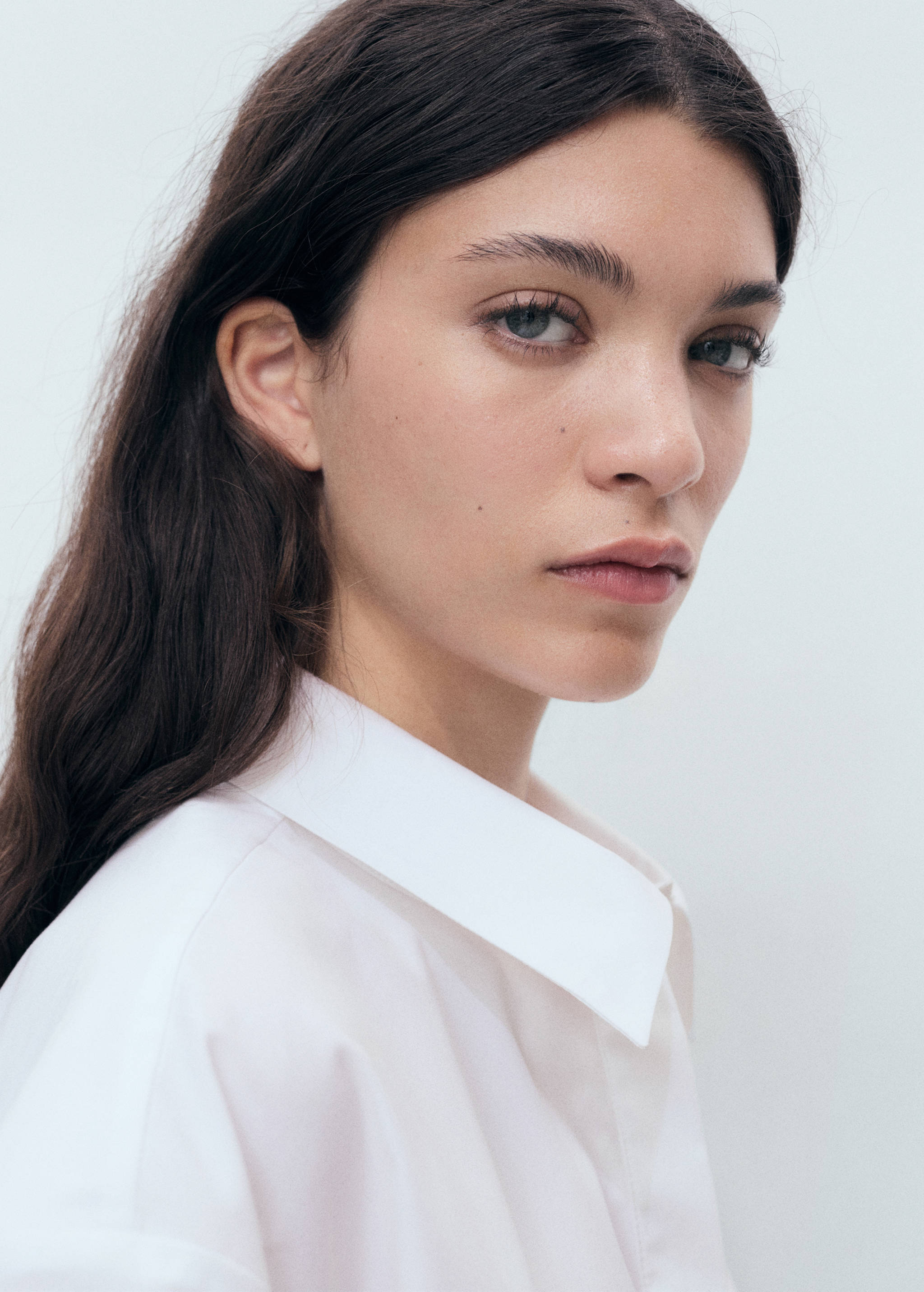 Cropped cotton shirt - Details of the article 6