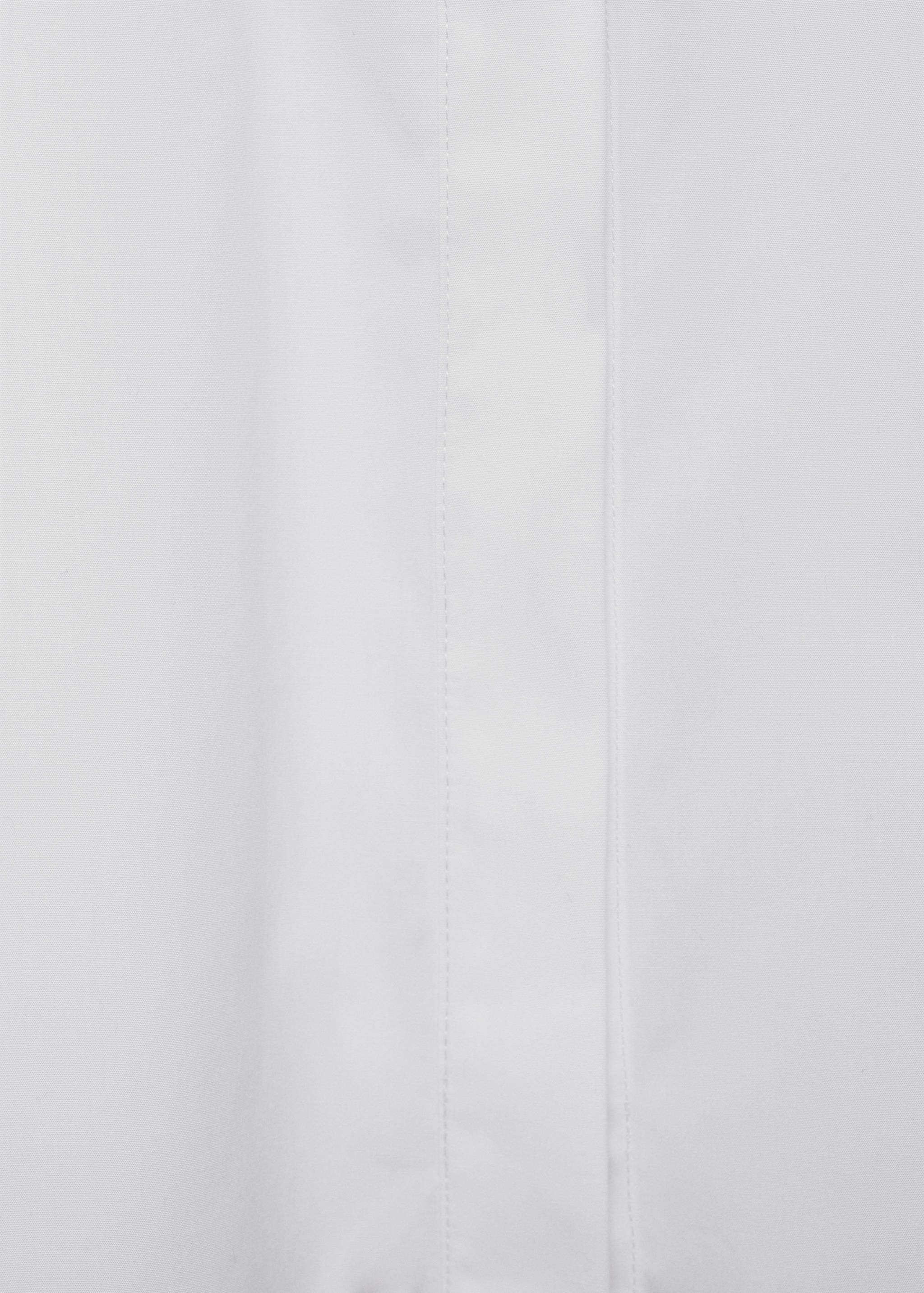 Cropped cotton shirt - Details of the article 0