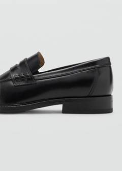 Leather penny loafers — Black 3