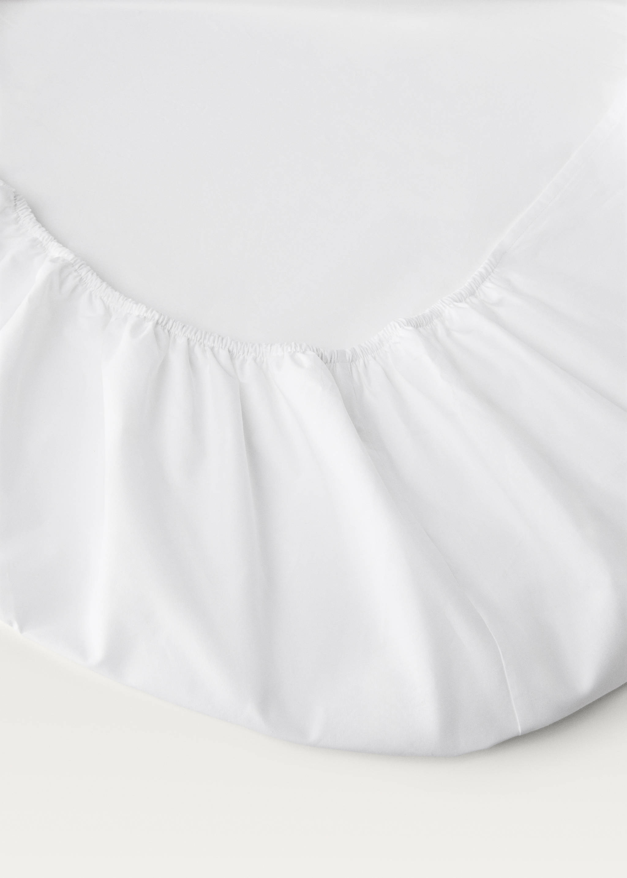 Percale cotton fitted sheet for 200 cm bed - Details of the article 1