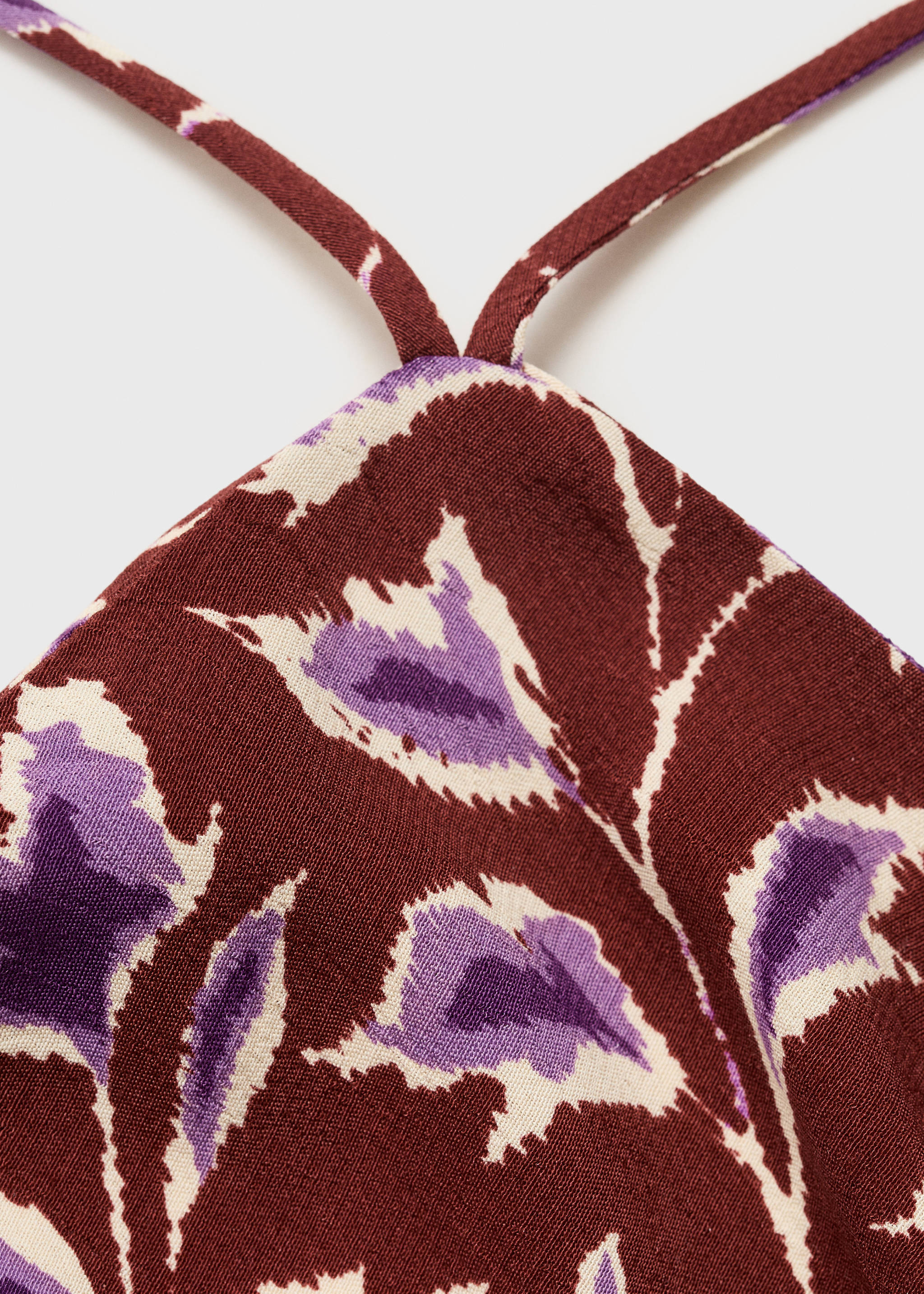 Vestido halter com estampado floral - Pormenor do artigo 8