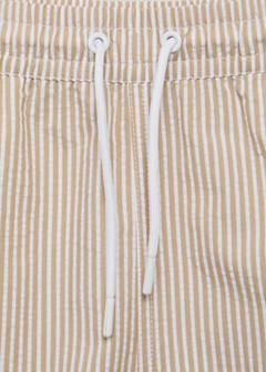 Seersucker swimming trunks — Sand 10