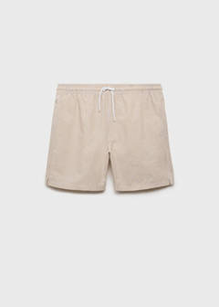 Seersucker swimming trunks — Sand 9