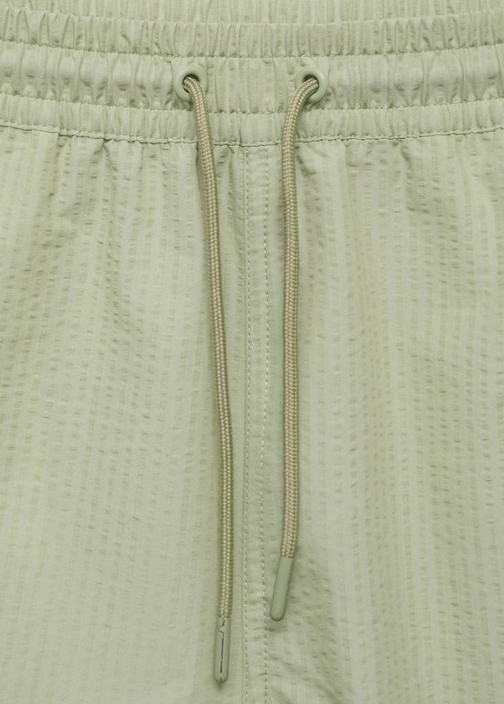 Seersucker swimming trunks — Pastel Green