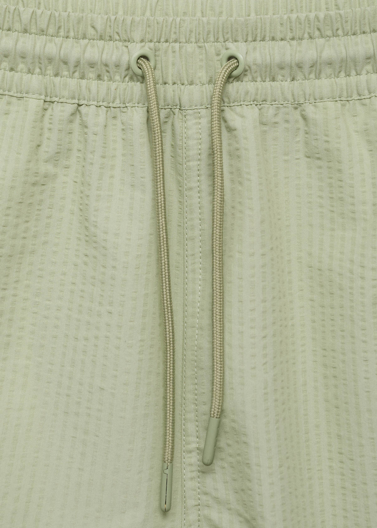 Seersucker swimming trunks — Pastel Green