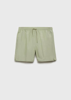 Seersucker swimming trunks — Pastel Green 9