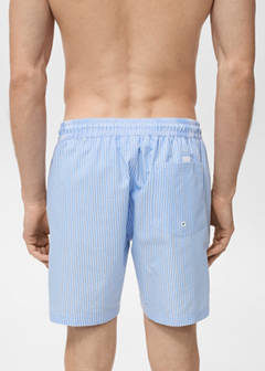 Seersucker swimming trunks — Sky Blue 6