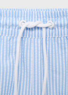 Seersucker swimming trunks — Sky Blue 9