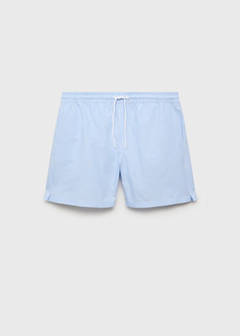 Seersucker swimming trunks — Sky Blue 8