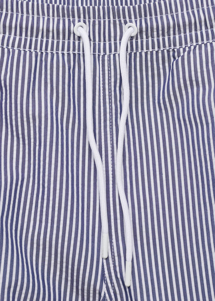 Seersucker swimming trunks — Dark Navy