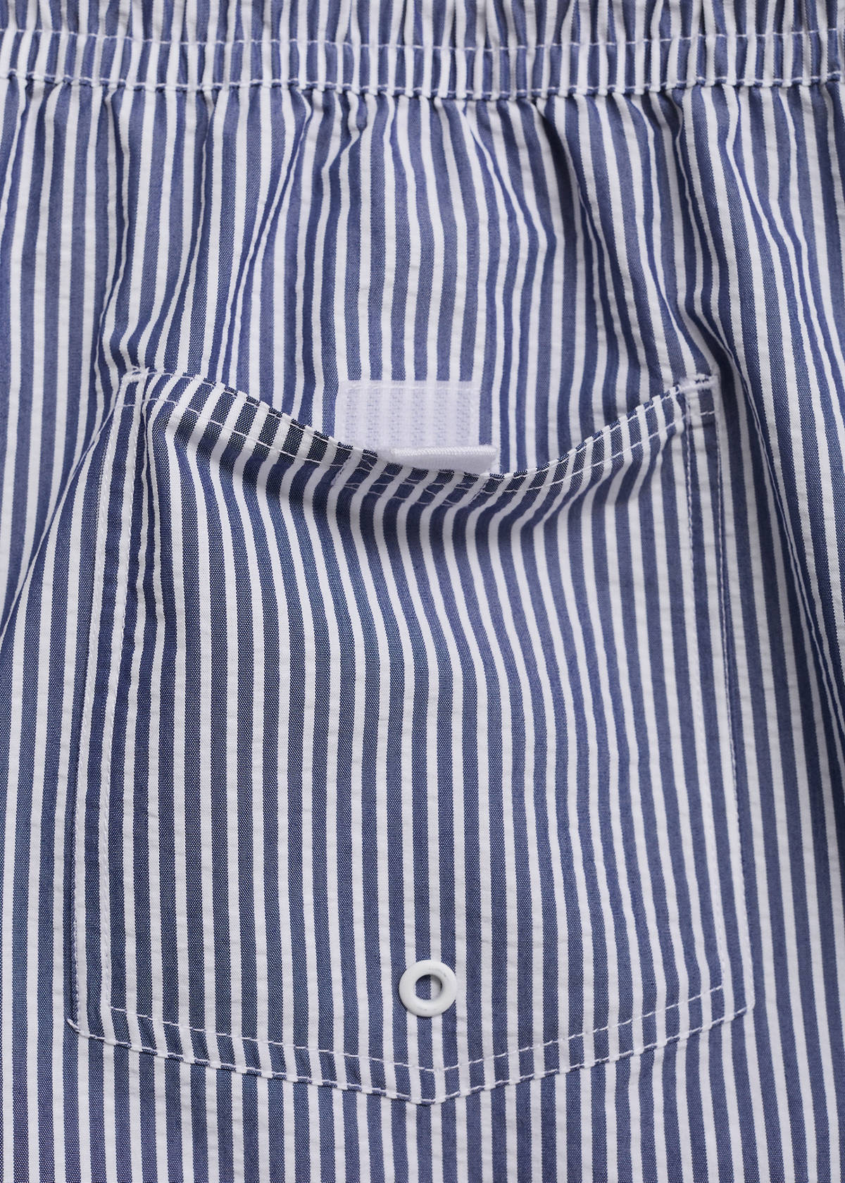 Seersucker swimming trunks — Dark Navy