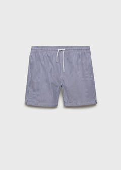 Seersucker swimming trunks — Dark Navy 8