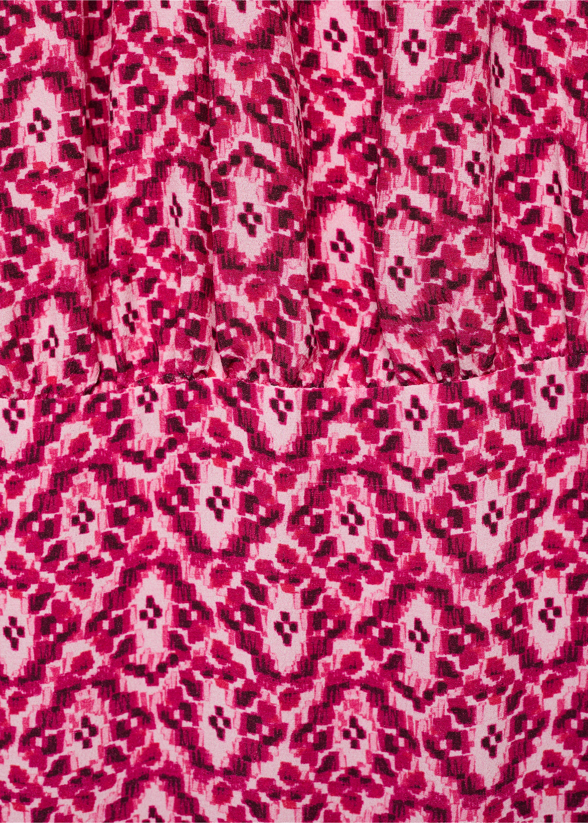Robe imprimé emmanchures américaines - Détail de l'article 8, Rose. Ref: 17041292-00.
