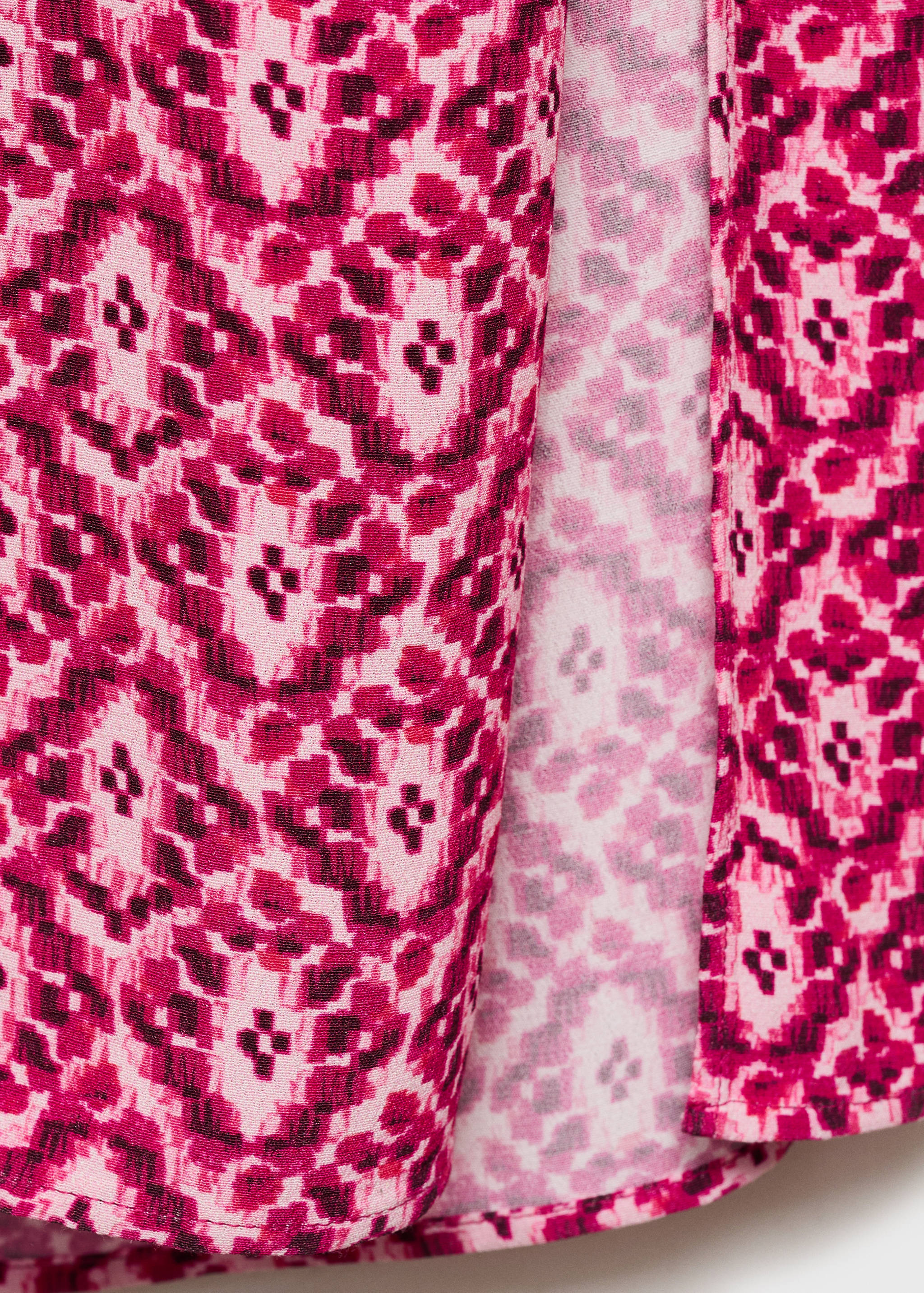 Halter-neck printed dress - Details of the article 0