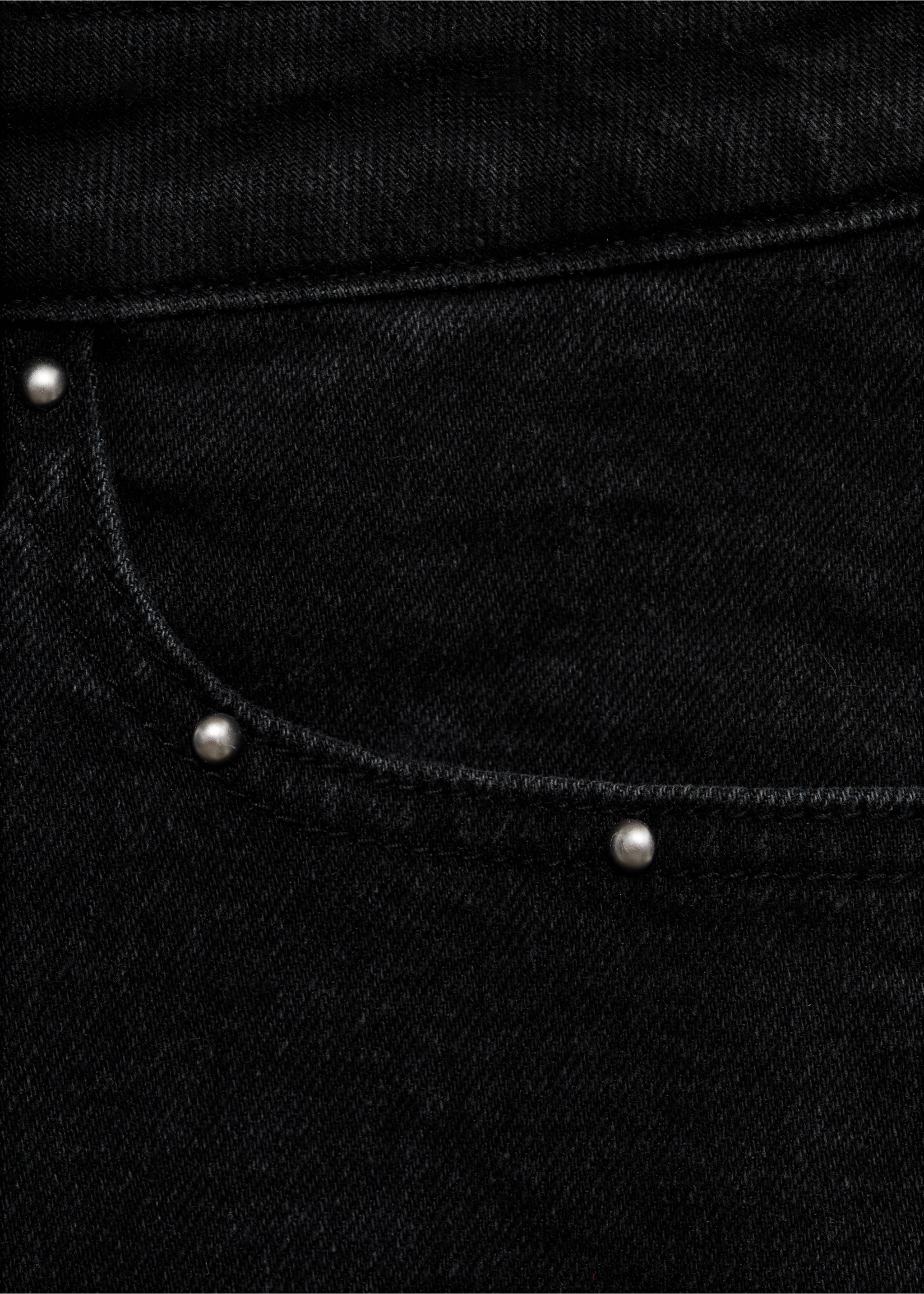 Minifalda tachuelas - Detalle del artículo 0, Denim negro. Ref: 17041514-00.