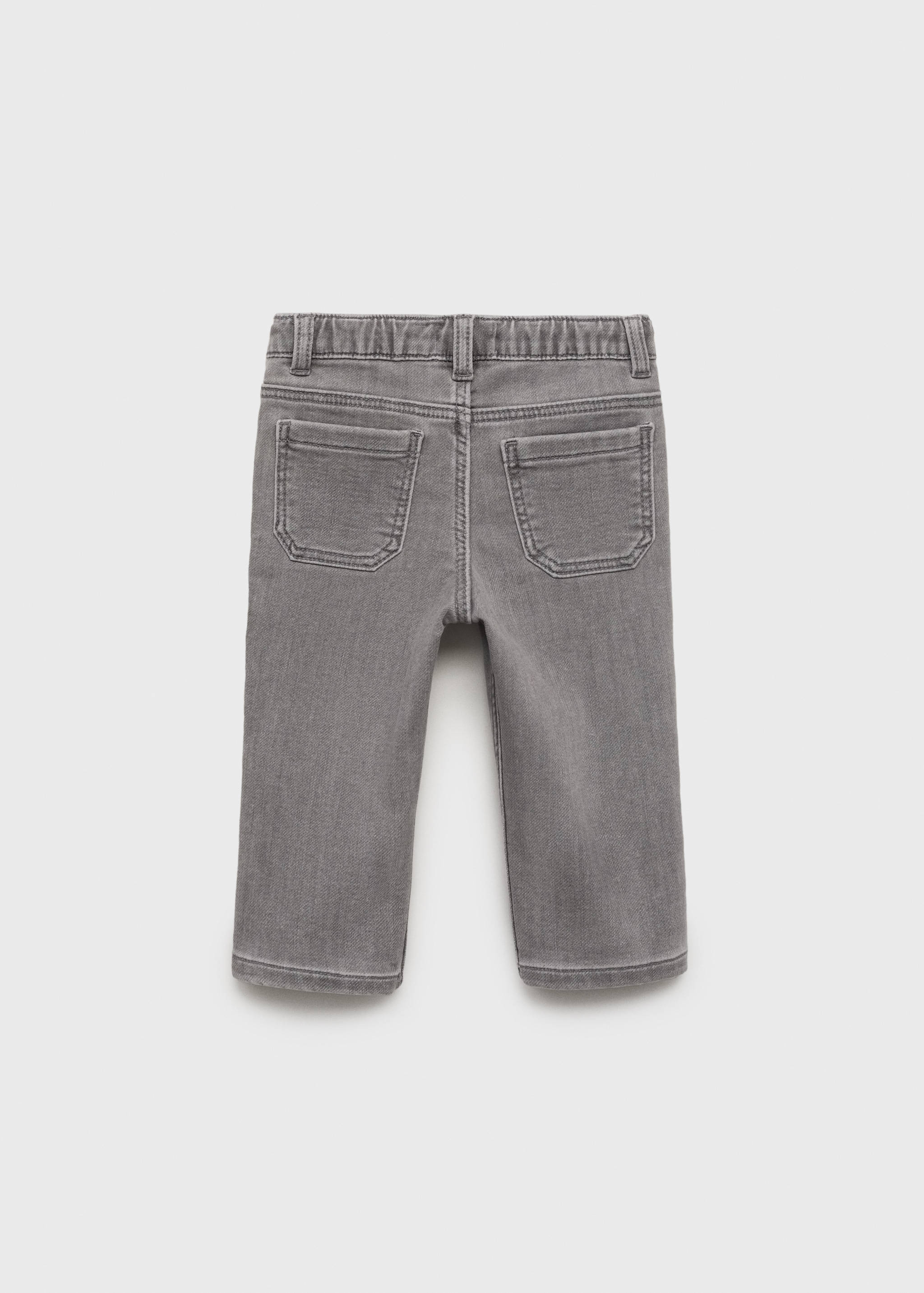 Straight jeans with drawstring - Reverse of the article