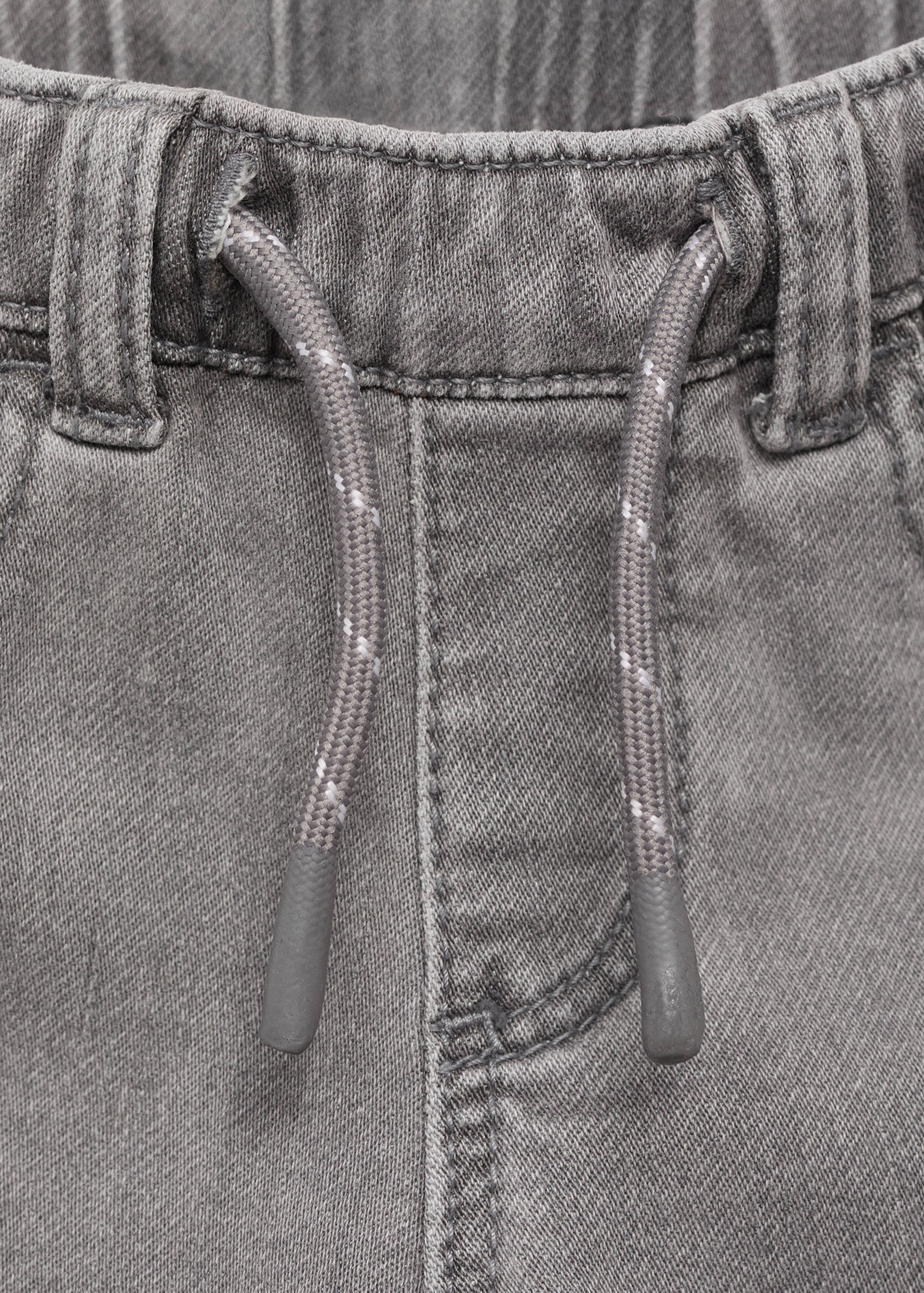 Straight jeans with drawstring - Details of the article 8