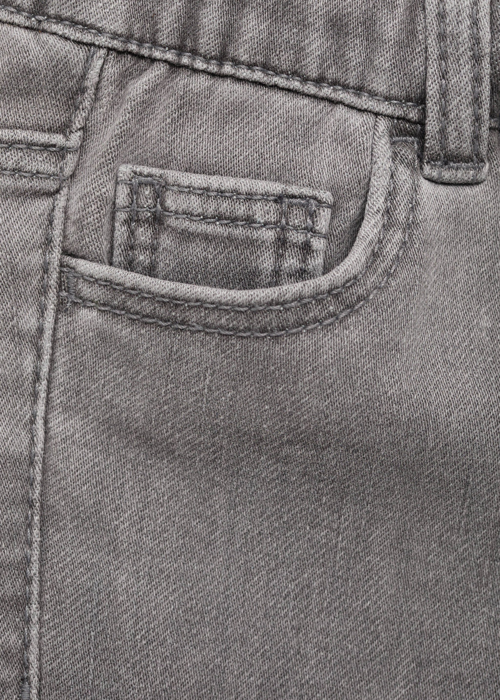 Straight jeans with drawstring - Details of the article 0