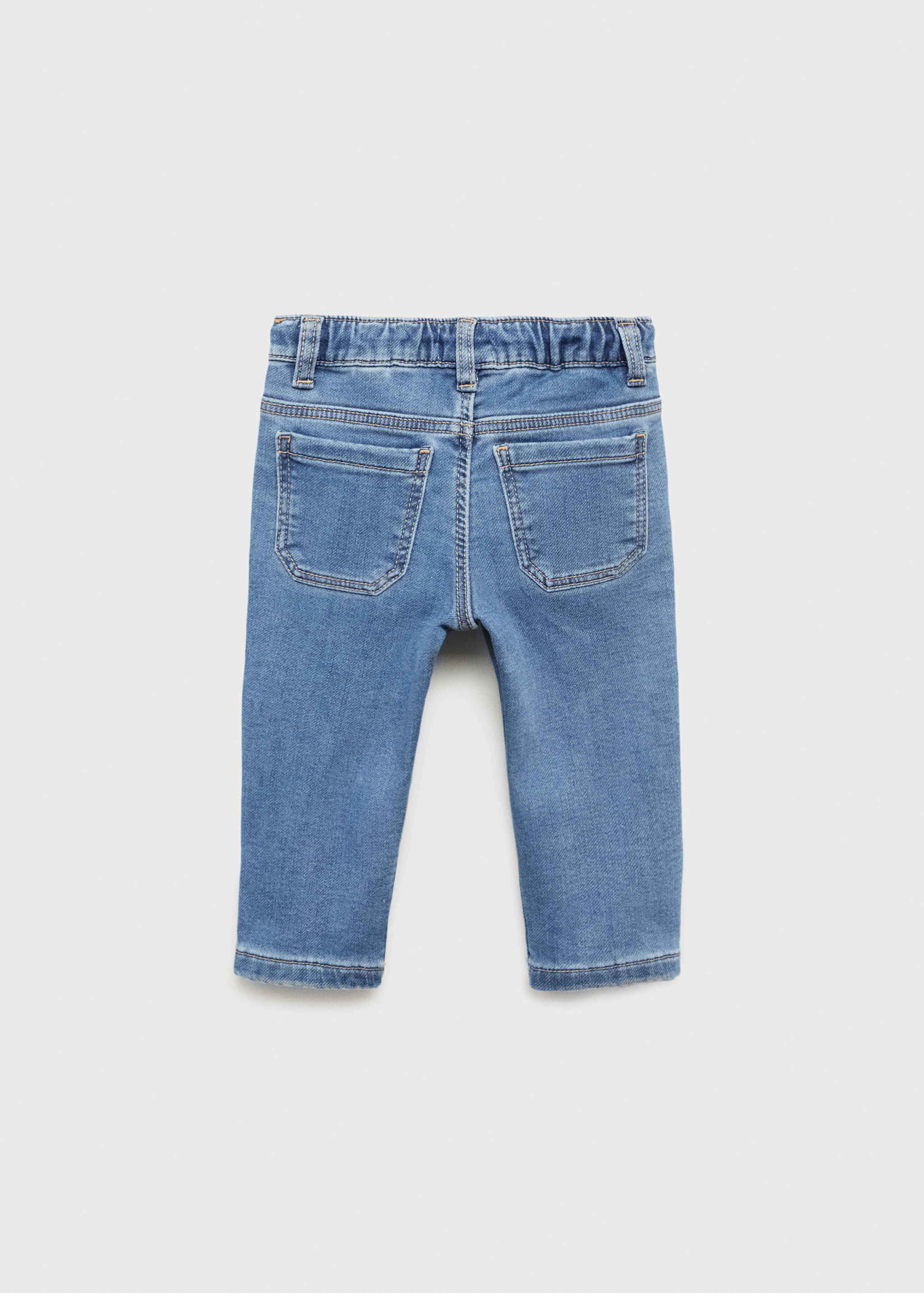 Straight jeans with drawstring - Reverse of the article