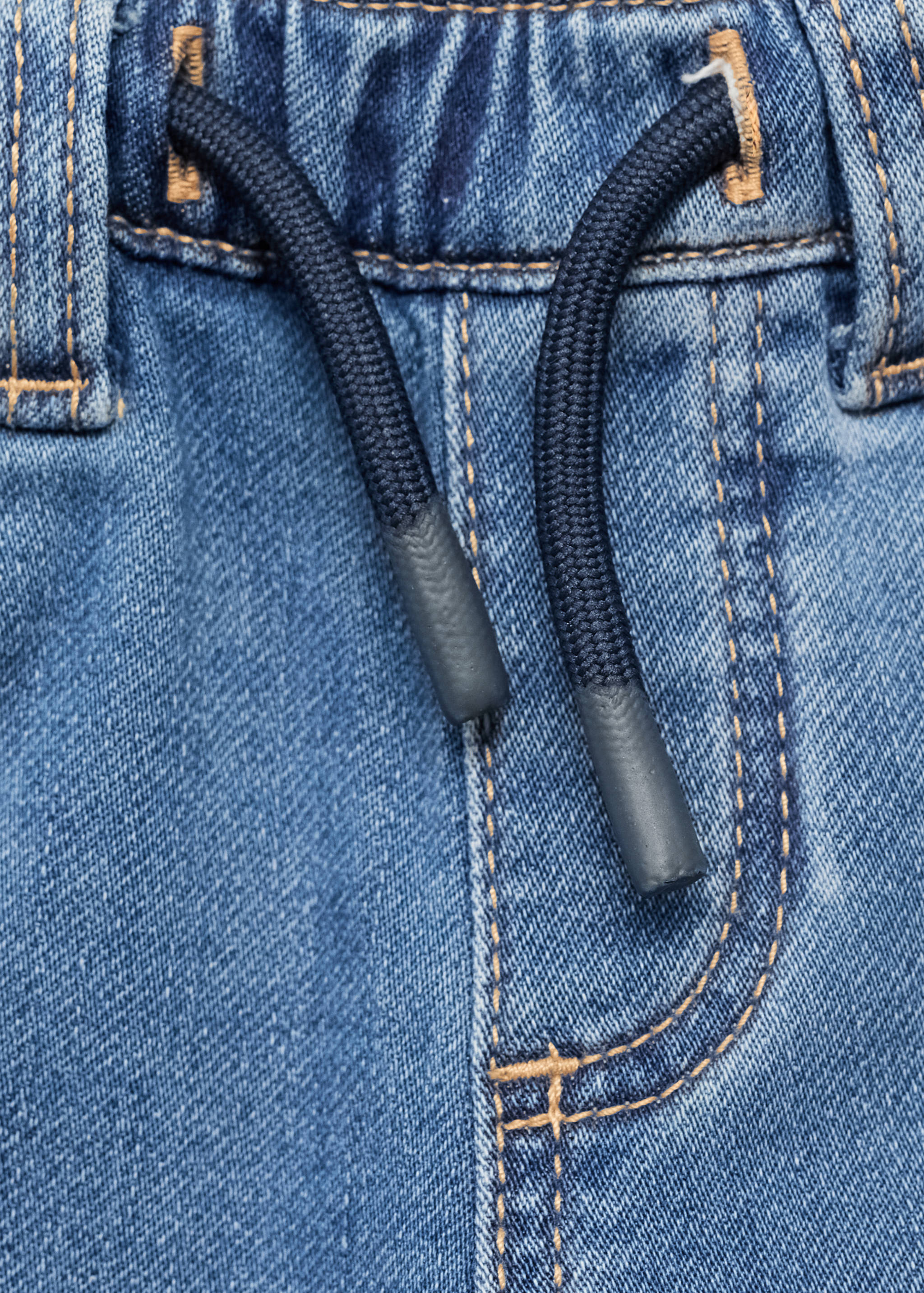 Straight jeans with drawstring - Details of the article 8