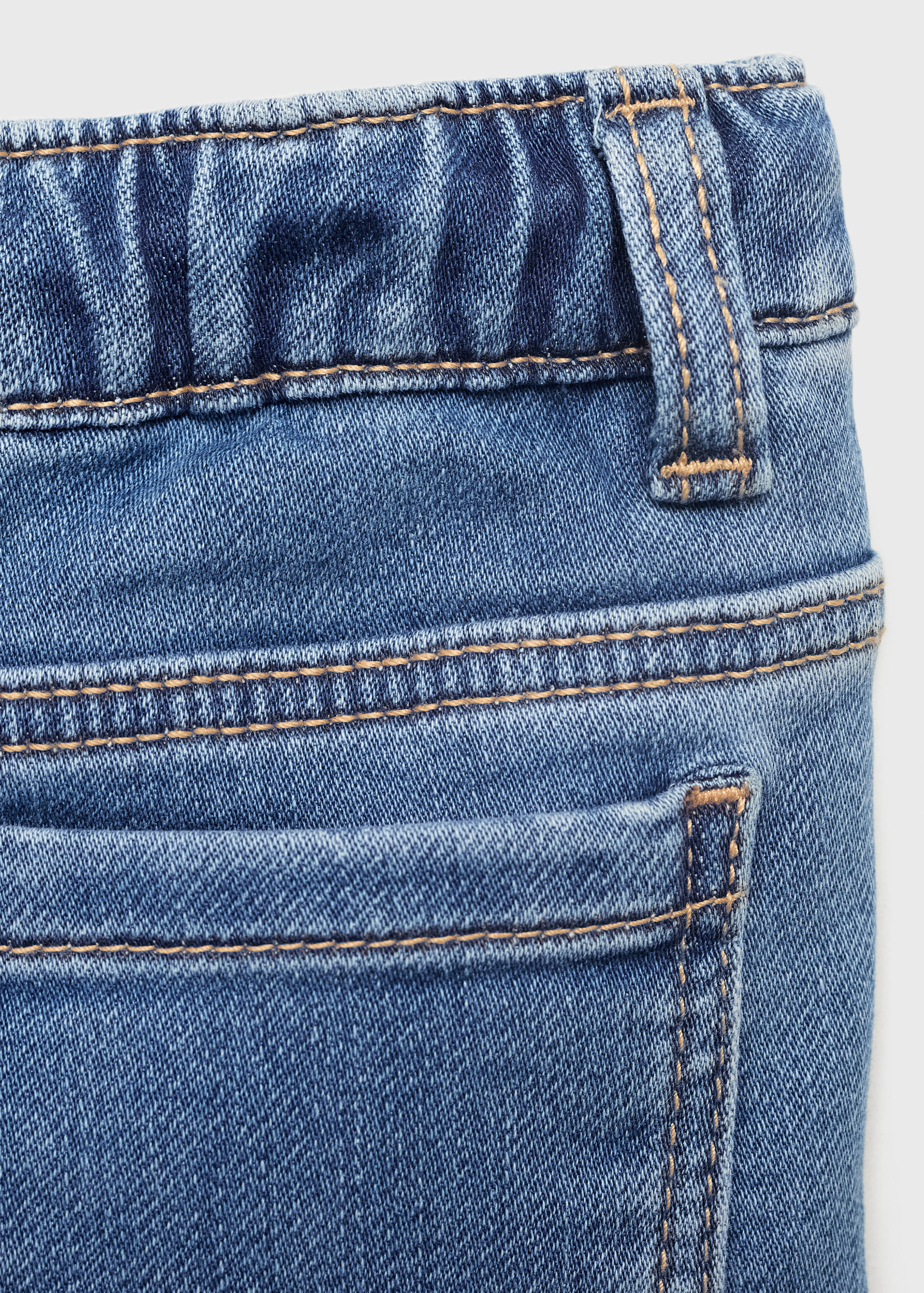 Straight jeans with drawstring - Details of the article 0