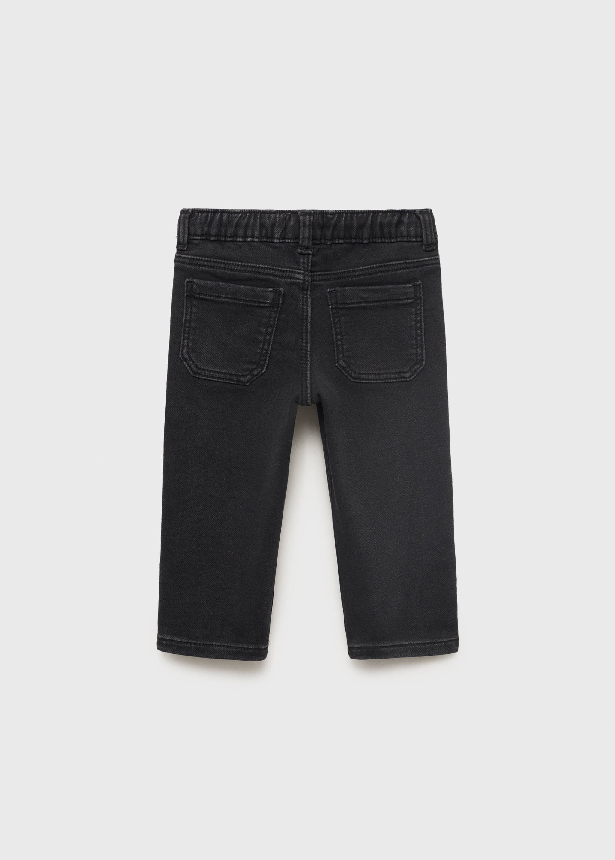 Straight jeans with drawstring - Reverse of the article