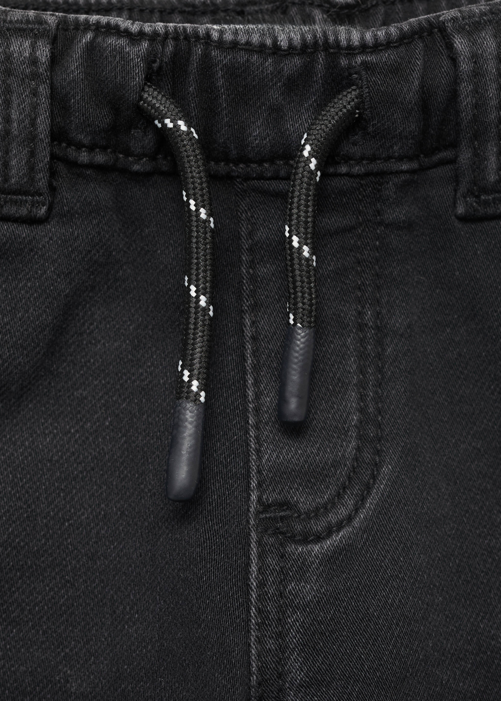 Straight jeans with drawstring - Details of the article 8