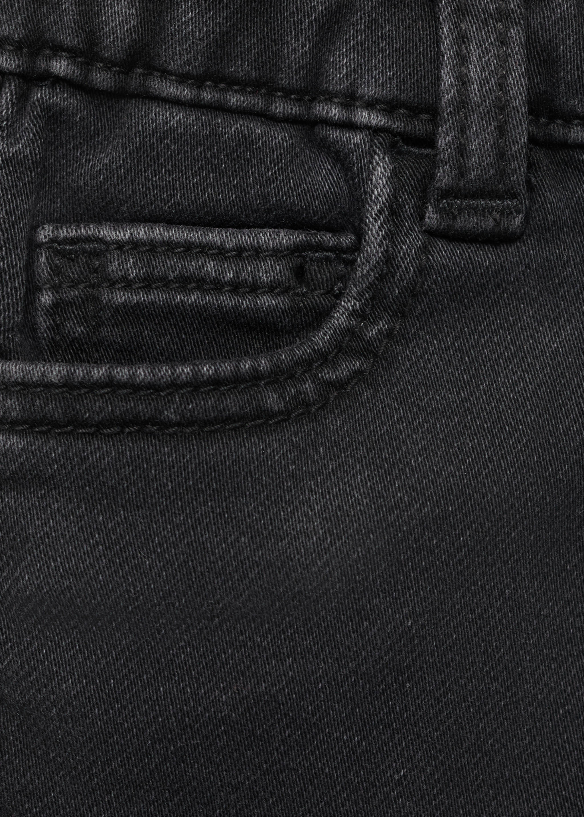 Straight jeans with drawstring - Details of the article 0