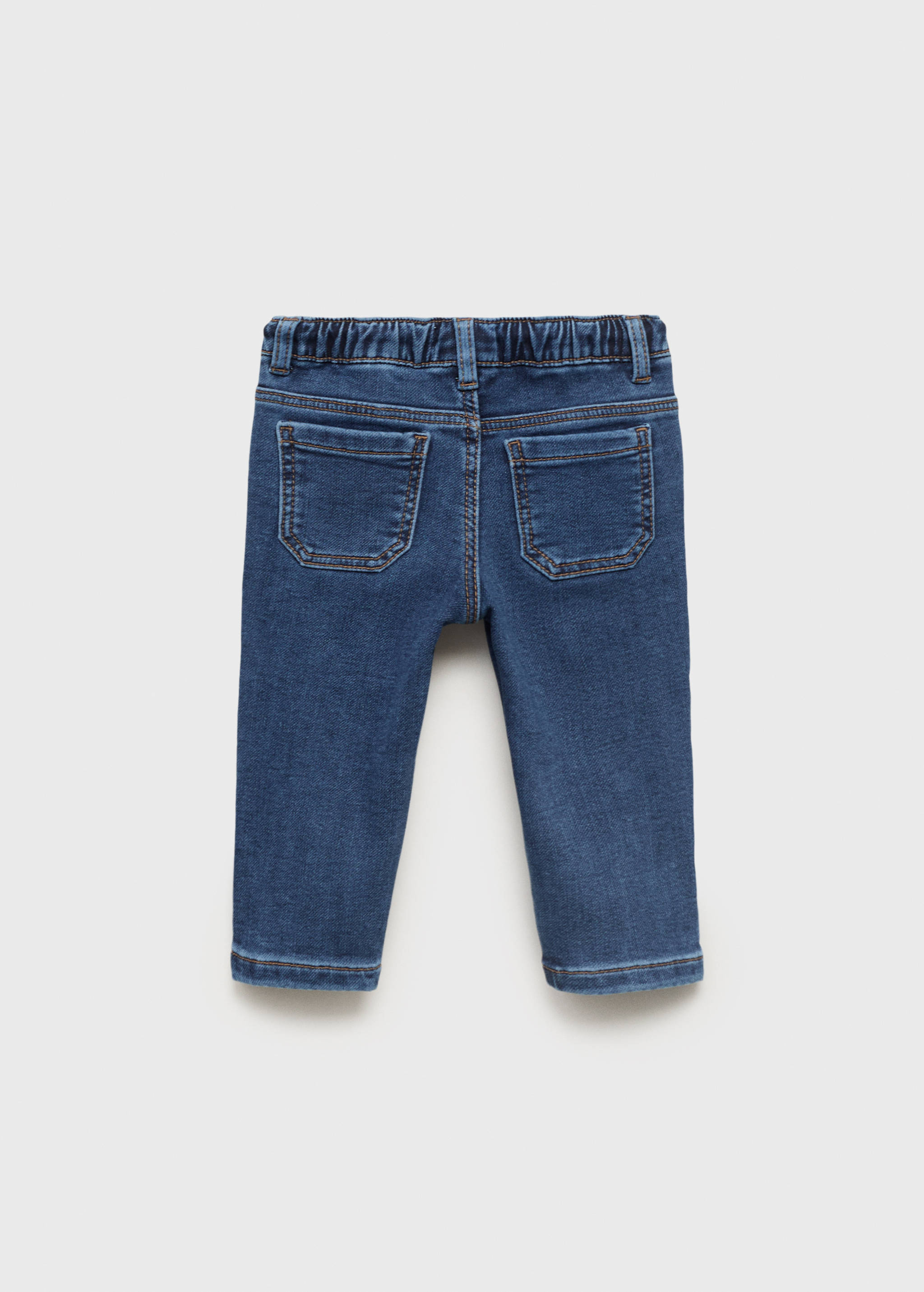 Straight jeans with drawstring - Reverse of the article