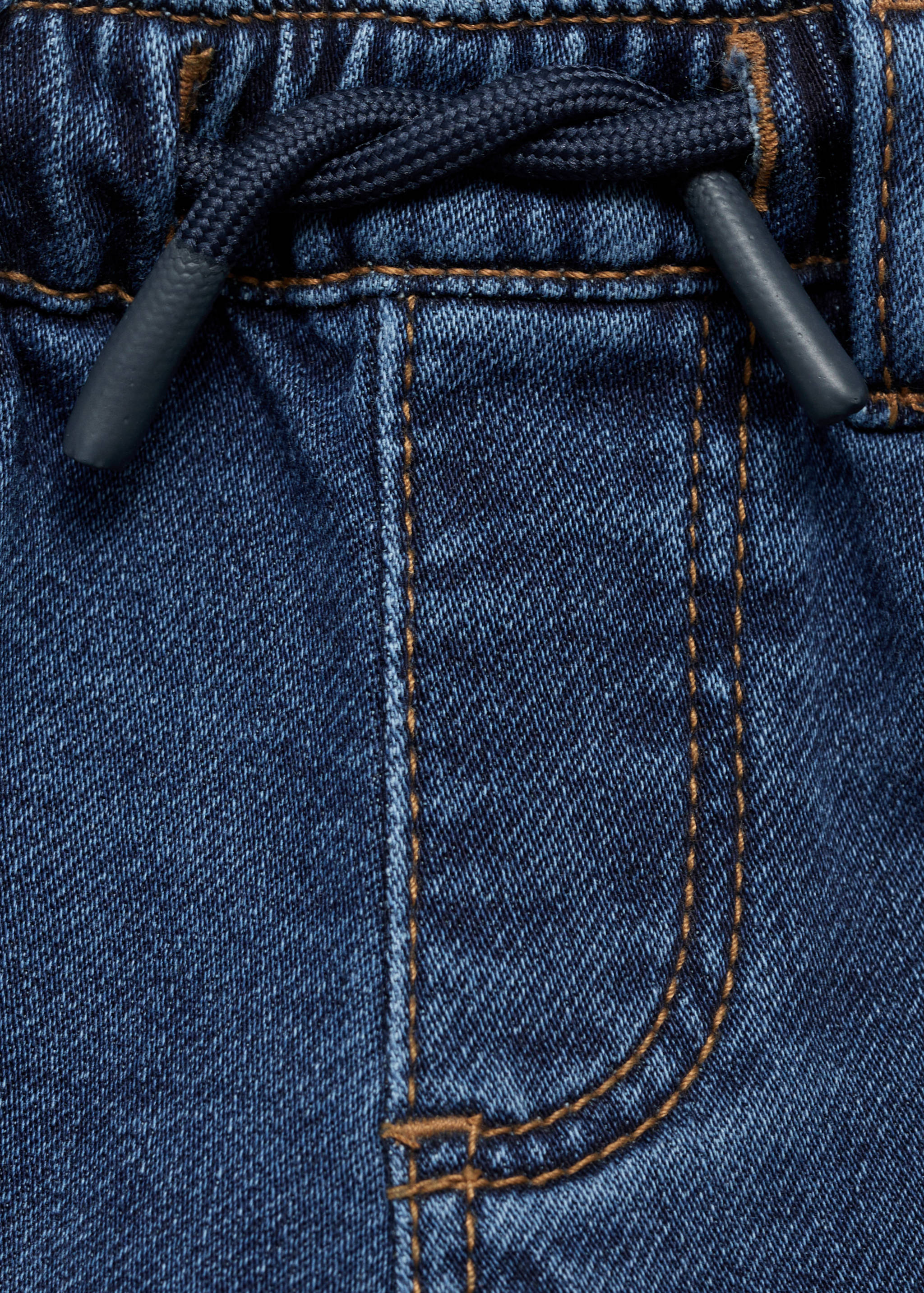 Straight jeans with drawstring - Details of the article 8