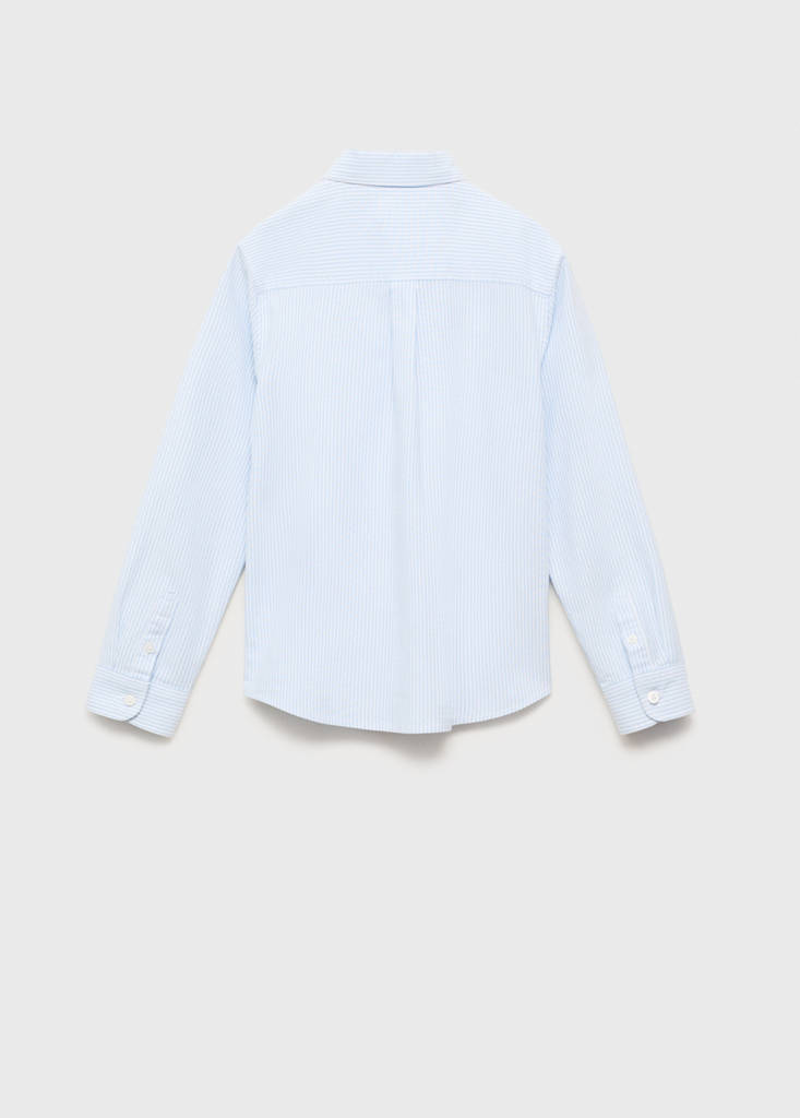 Striped Oxford shirt — Sky Blue