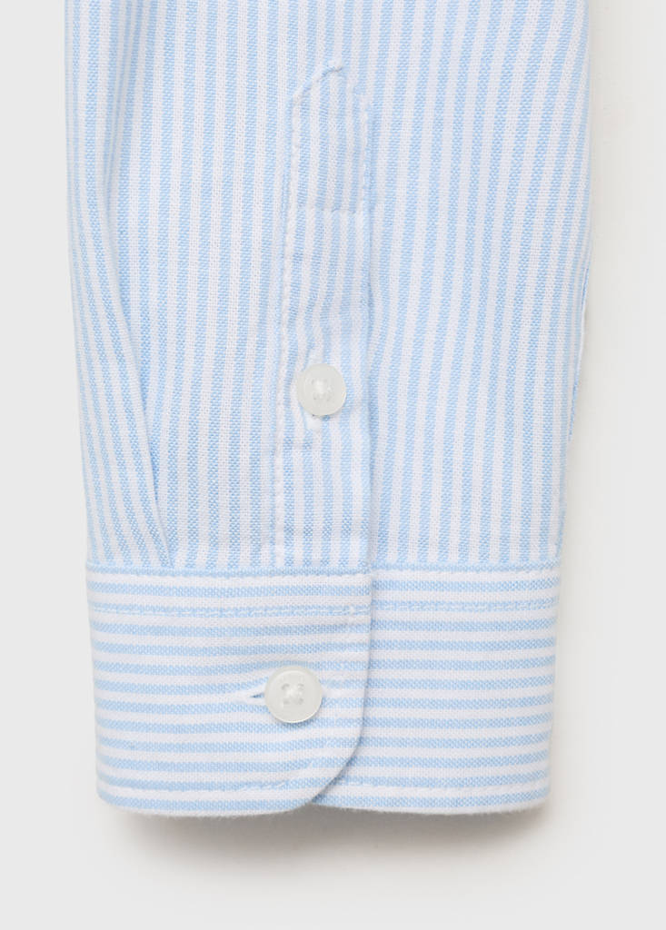 Striped Oxford shirt — Sky Blue