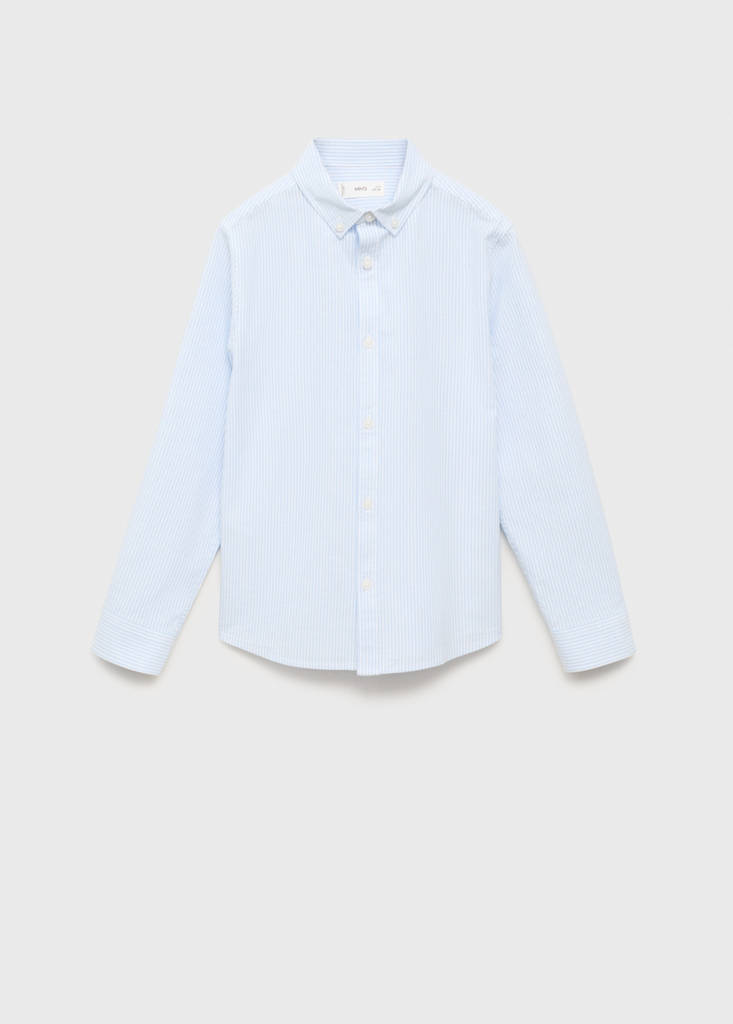 Striped Oxford shirt — Sky Blue